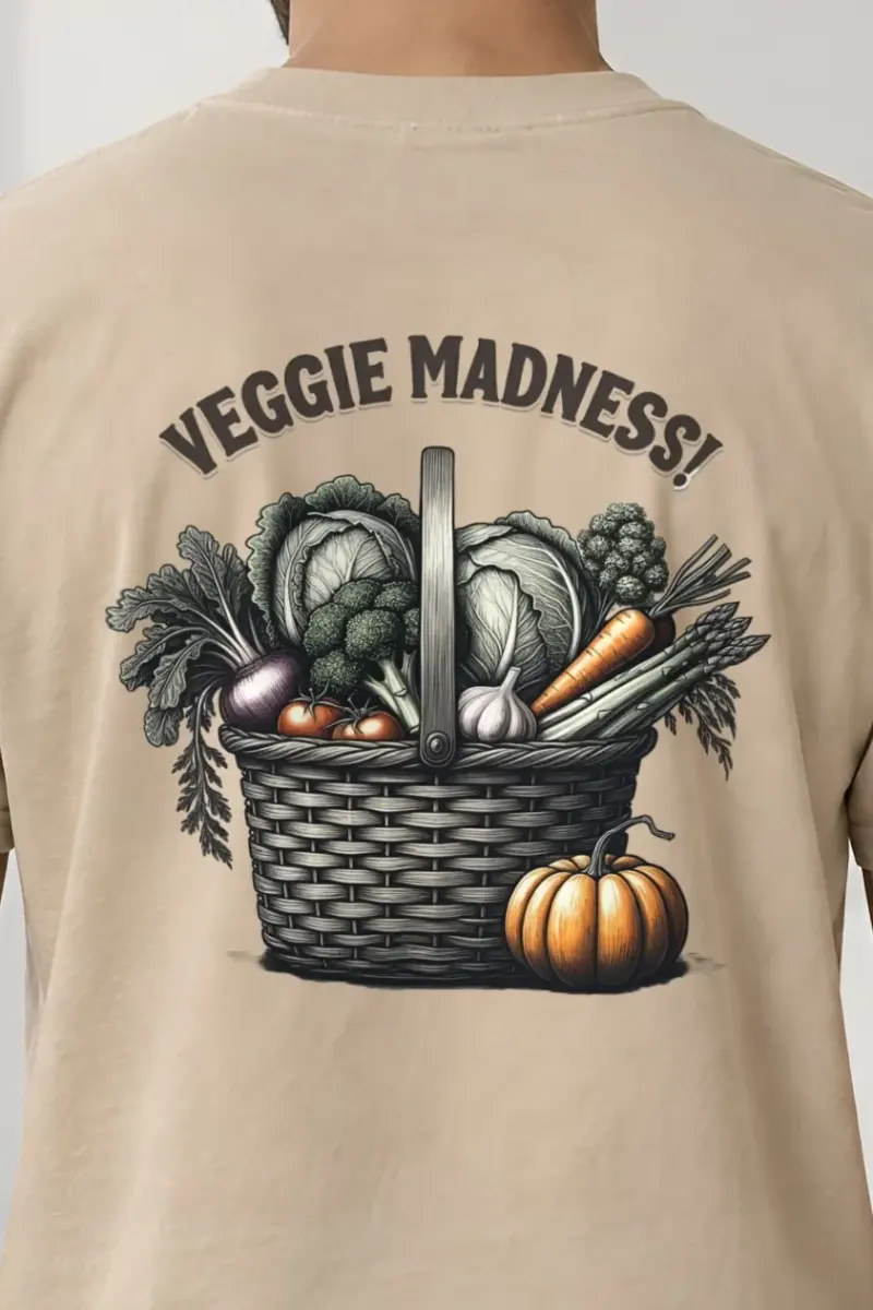 "Veggie Madness" Heavyweight Unisex Crewneck T-shirt