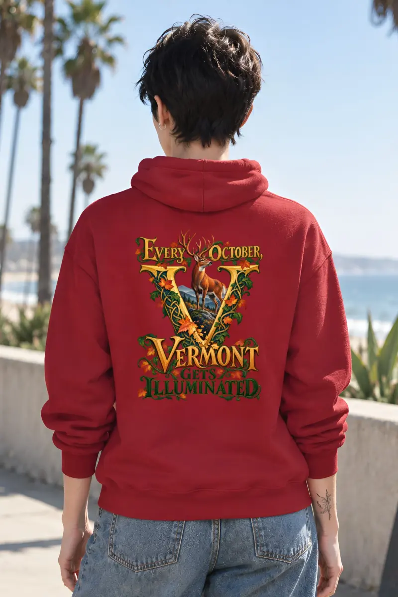 “Vermont Gets Illuminated” Heavy Blend Unisex Pullover Hoodie