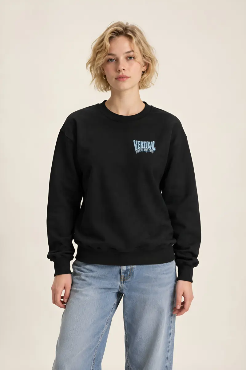 "Vertical Was the Easy Part" Heavy Blend Unisex Crewneck Sweatshirt