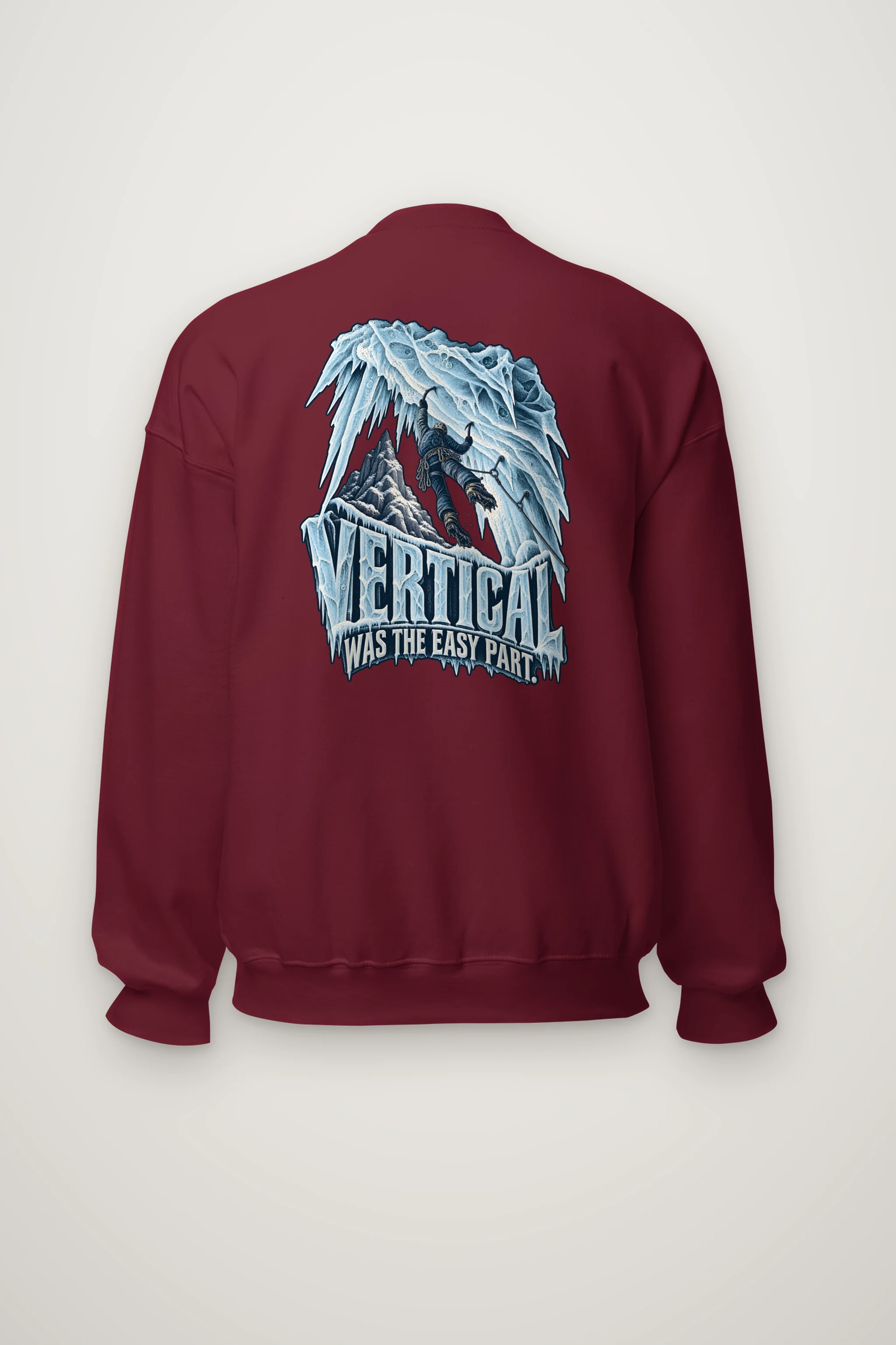 "Vertical Was the Easy Part" Heavy Blend Unisex Crewneck Sweatshirt