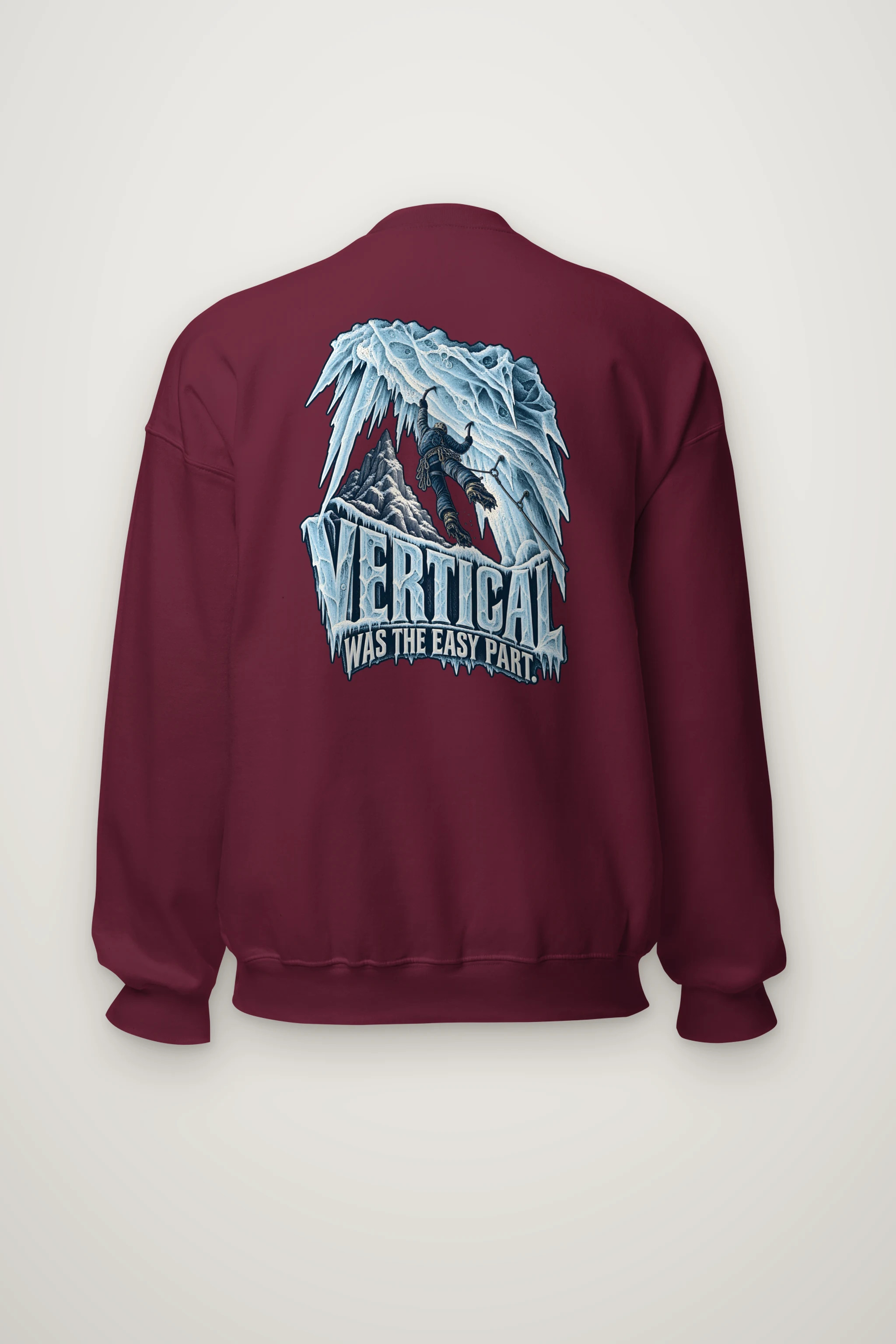 "Vertical Was the Easy Part" Heavy Blend Unisex Crewneck Sweatshirt