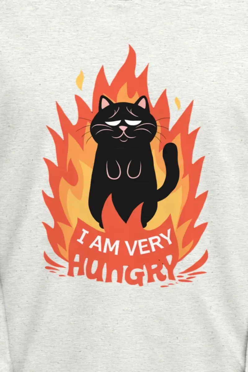 "Very Hungry Cat" Unisex Longsleeve T-shirt