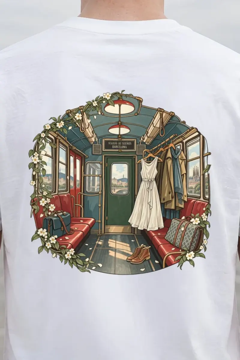"Viajero De Sueños" Heavyweight Unisex Crewneck T-shirt