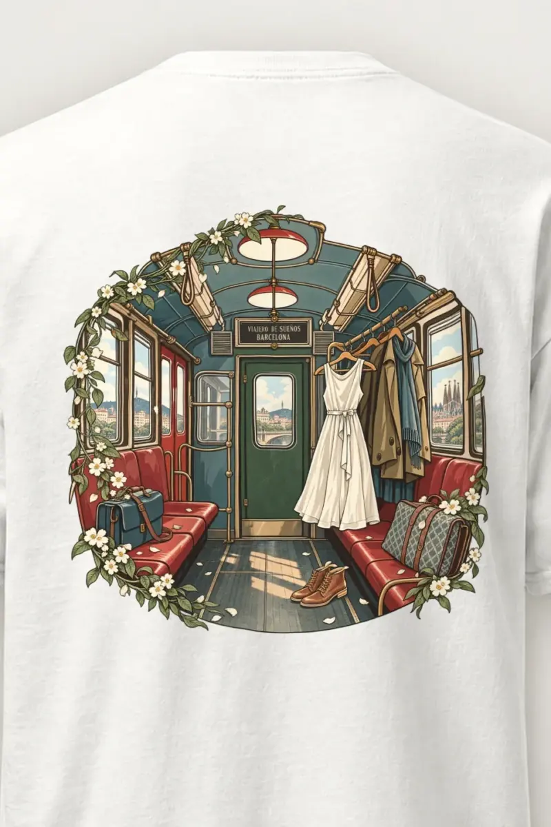 "Viajero De Sueños" Heavyweight Unisex Crewneck T-shirt