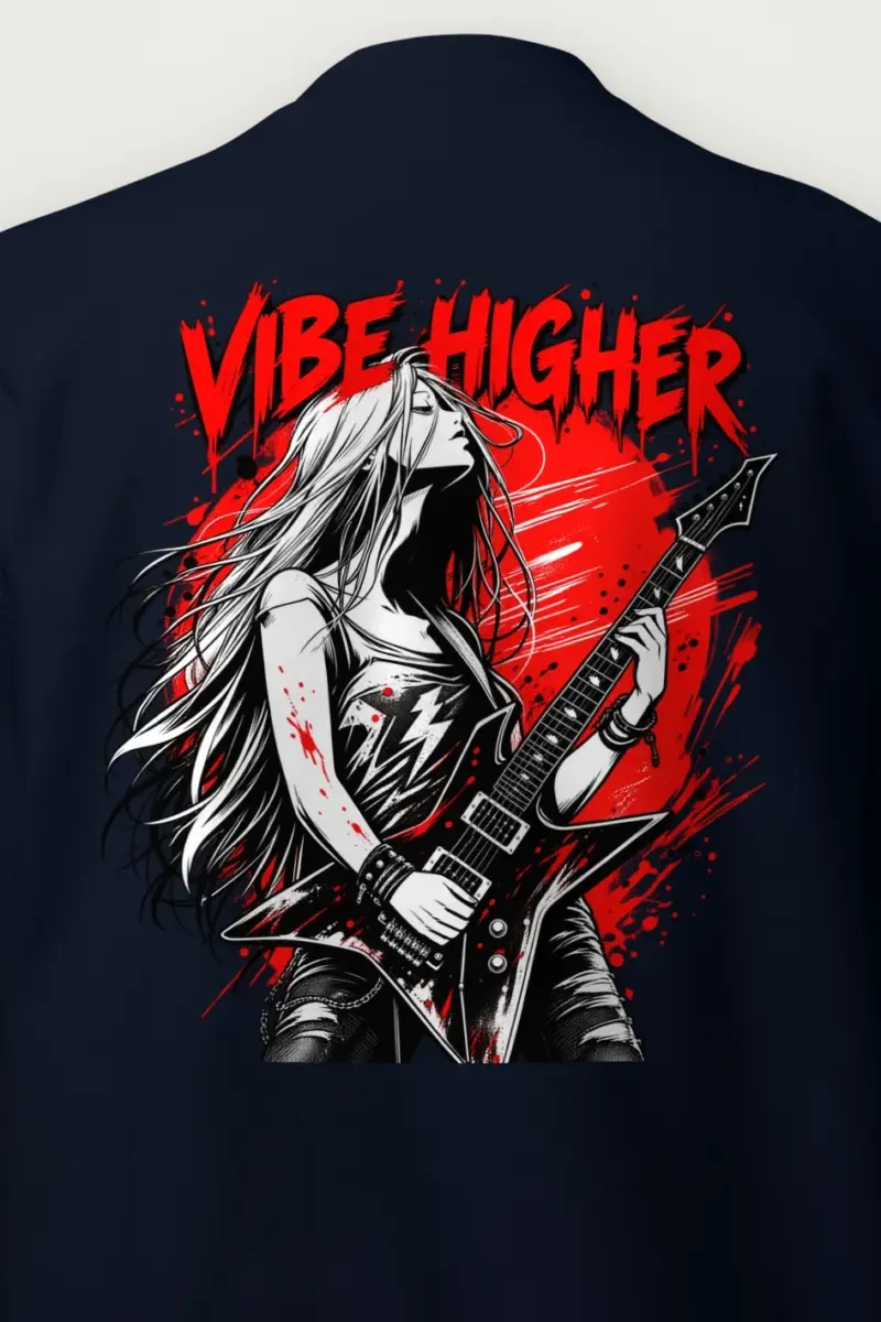 "Vibe Higher Guitarist" Heavy Blend Unisex Crewneck Sweatshirt