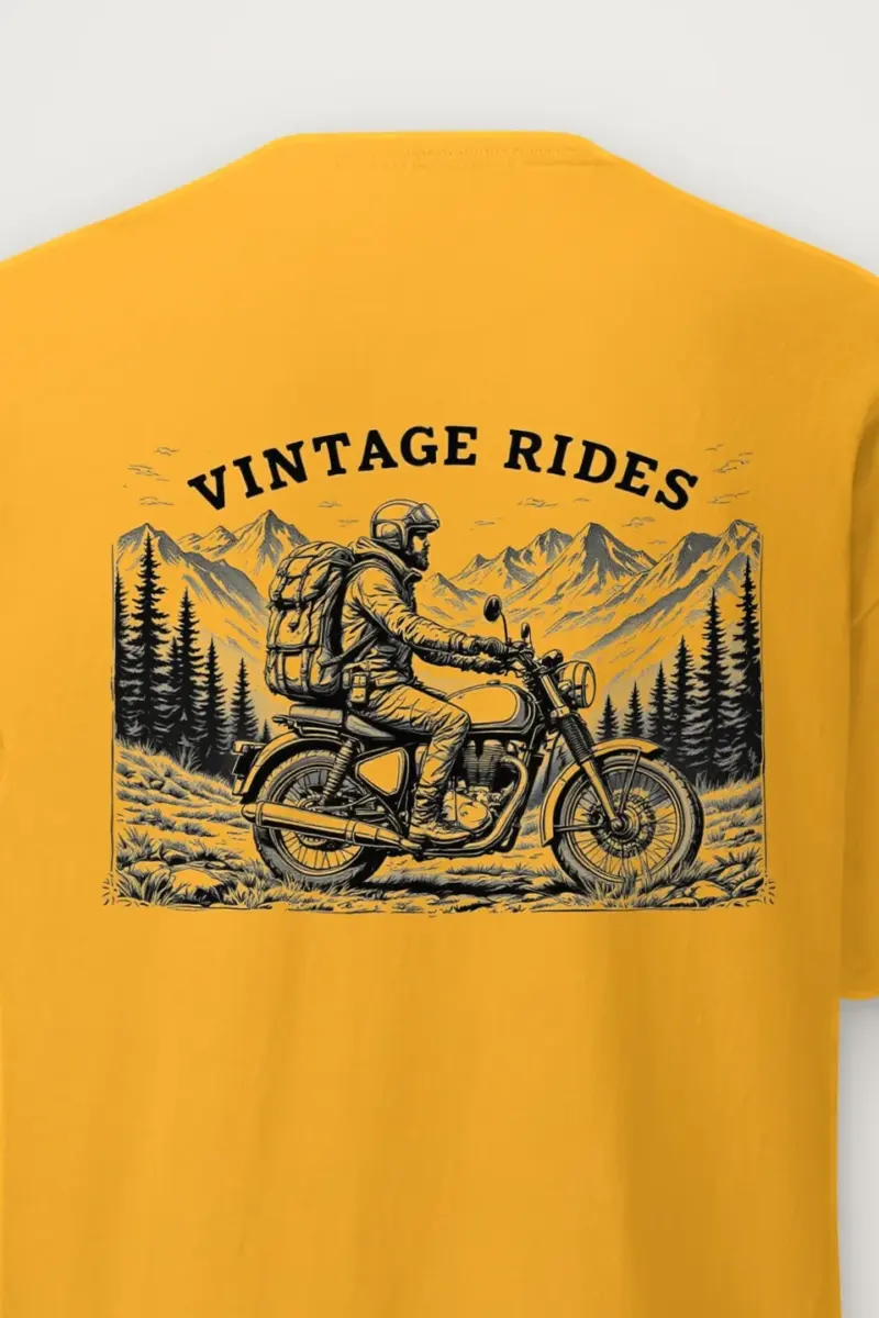 "Vintage Rides" Heavyweight Unisex Crewneck T-shirt