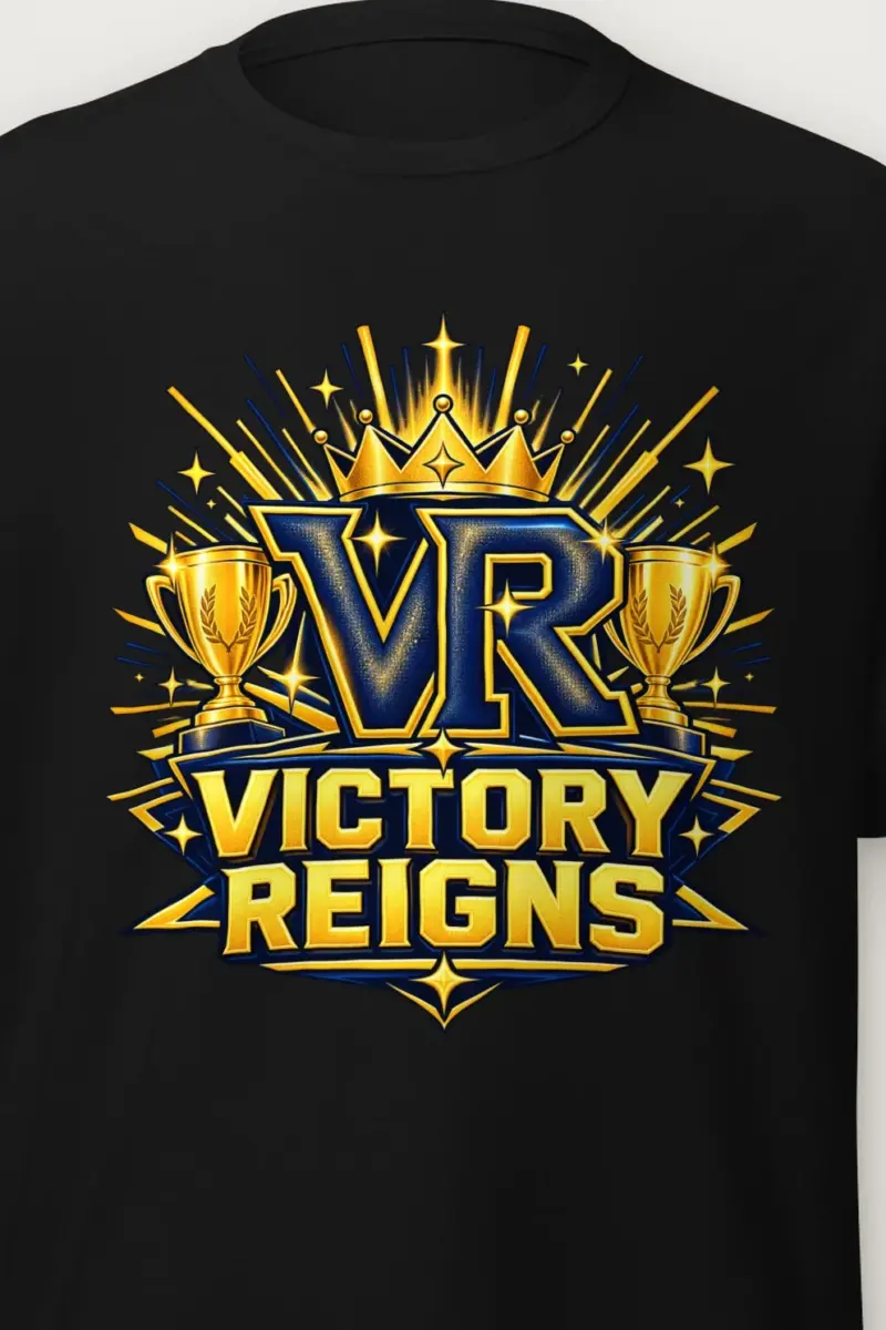 "VR Victory Reigns" Heavyweight Unisex Crewneck T-shirt