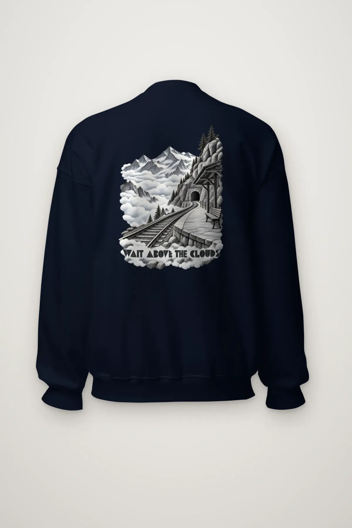 "Wait Above the Clouds" Heavy Blend Unisex Crewneck Sweatshirt
