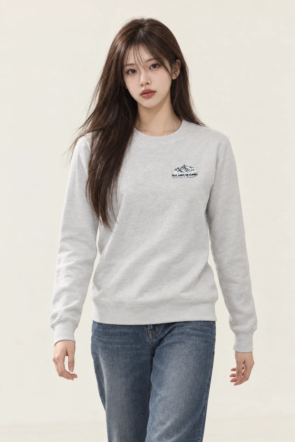 "Wait Above the Clouds" Heavy Blend Unisex Crewneck Sweatshirt
