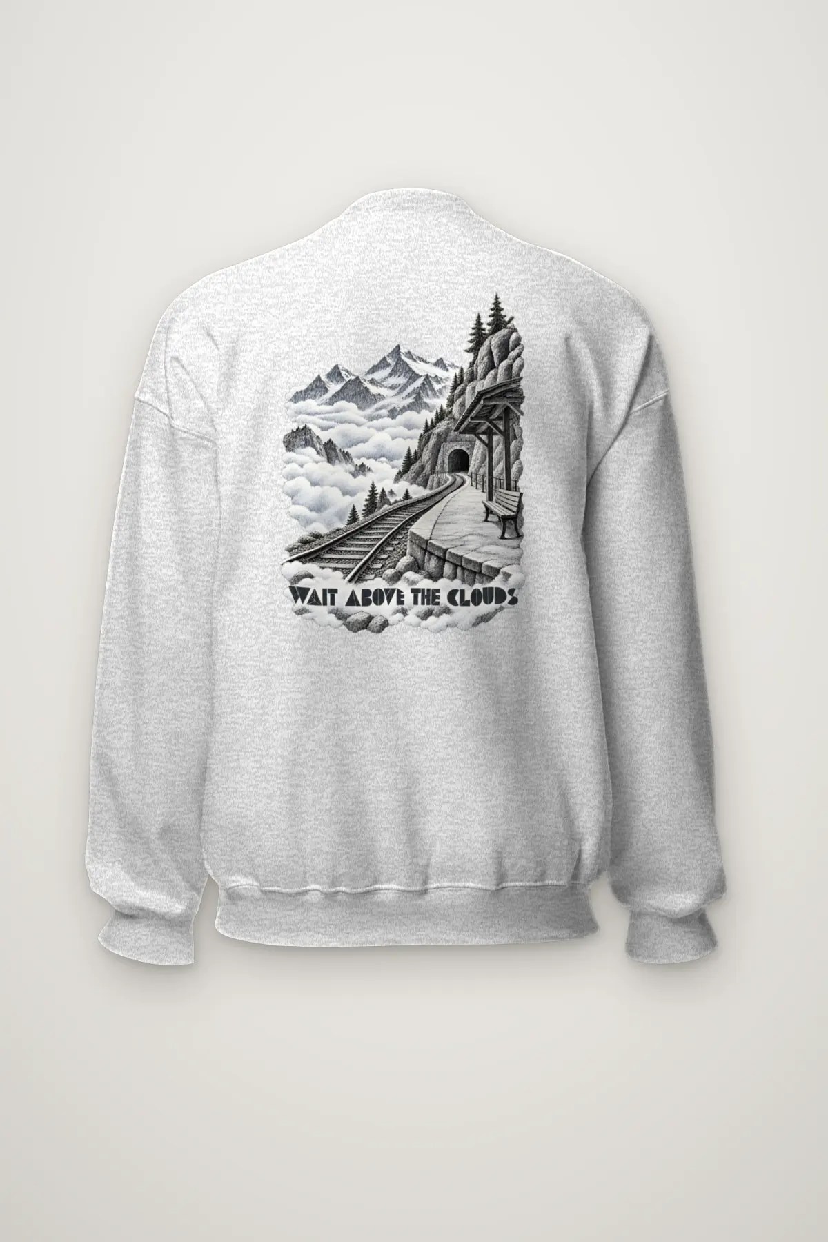 "Wait Above the Clouds" Heavy Blend Unisex Crewneck Sweatshirt