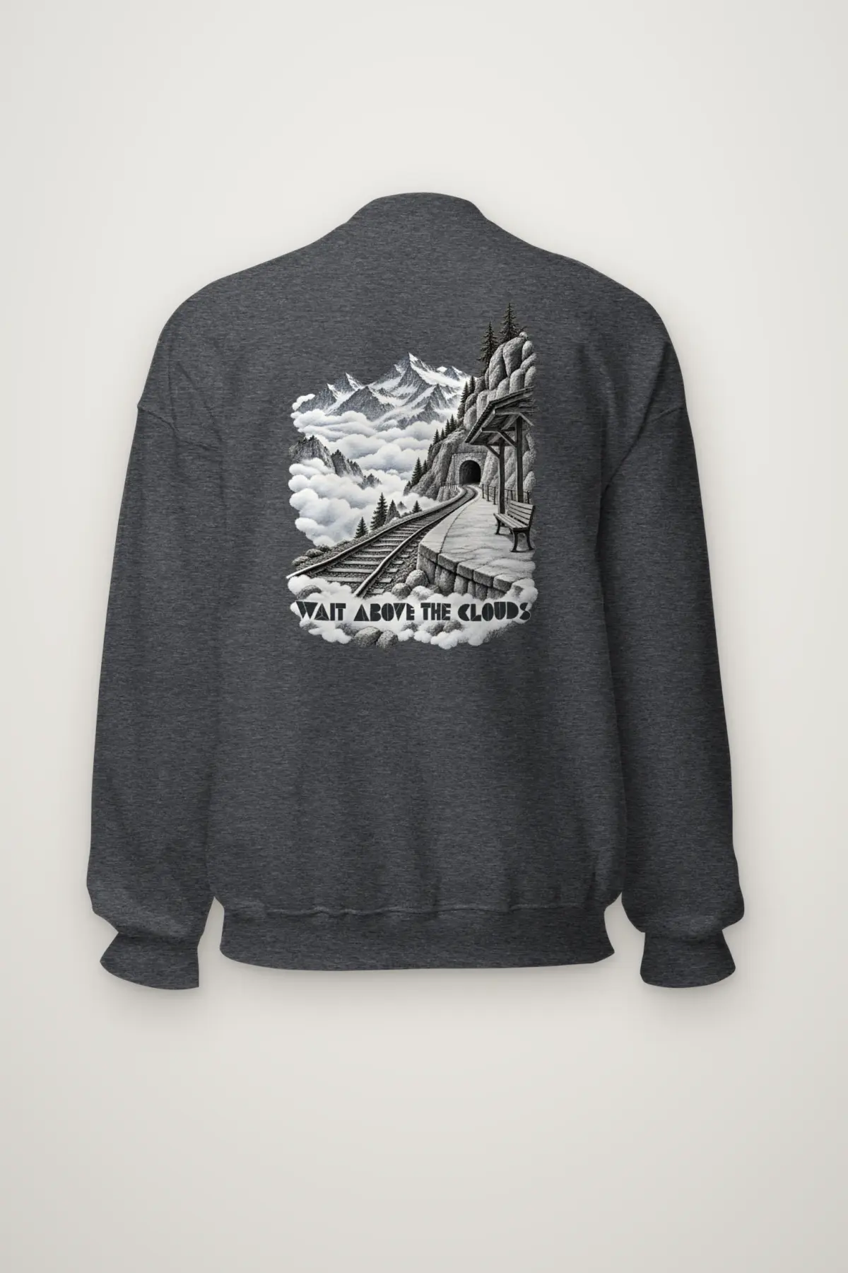 "Wait Above the Clouds" Heavy Blend Unisex Crewneck Sweatshirt