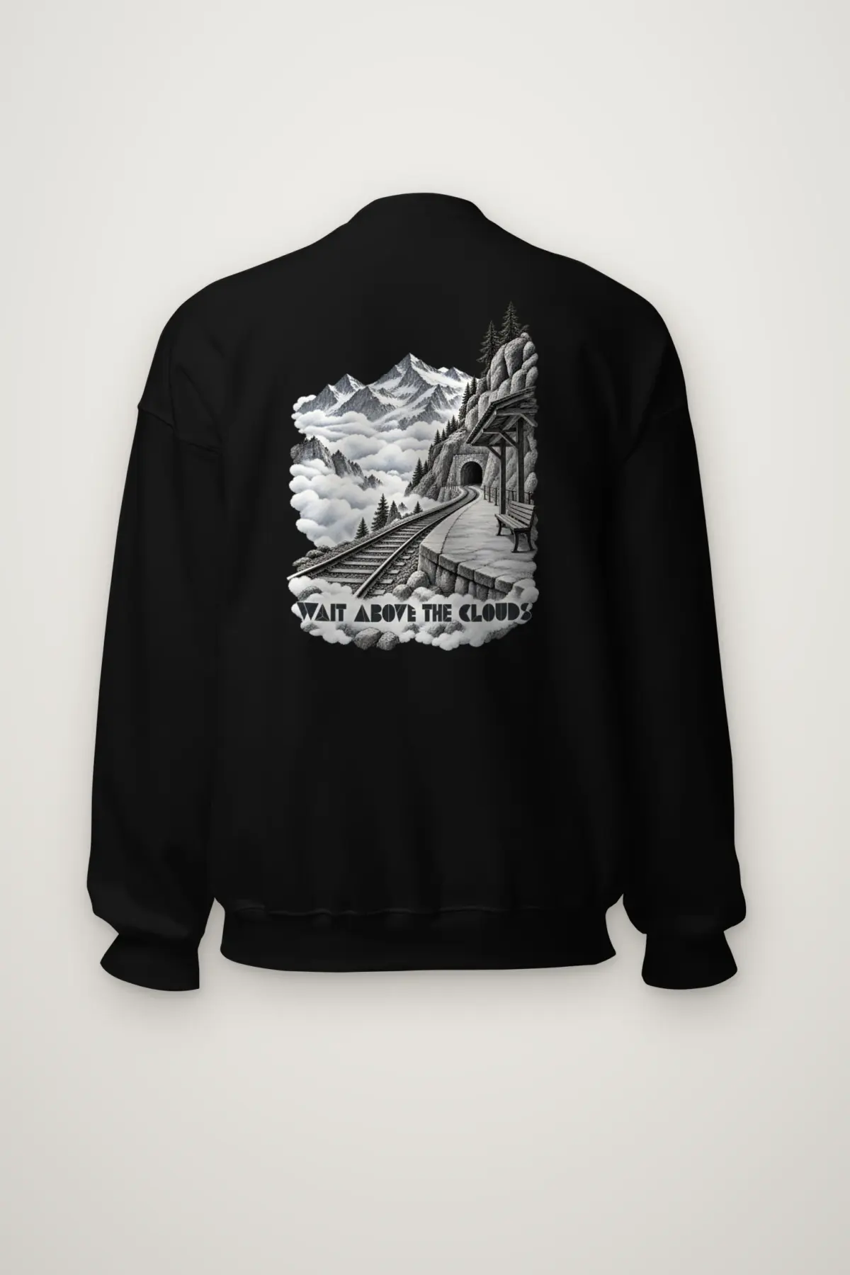 "Wait Above the Clouds" Heavy Blend Unisex Crewneck Sweatshirt