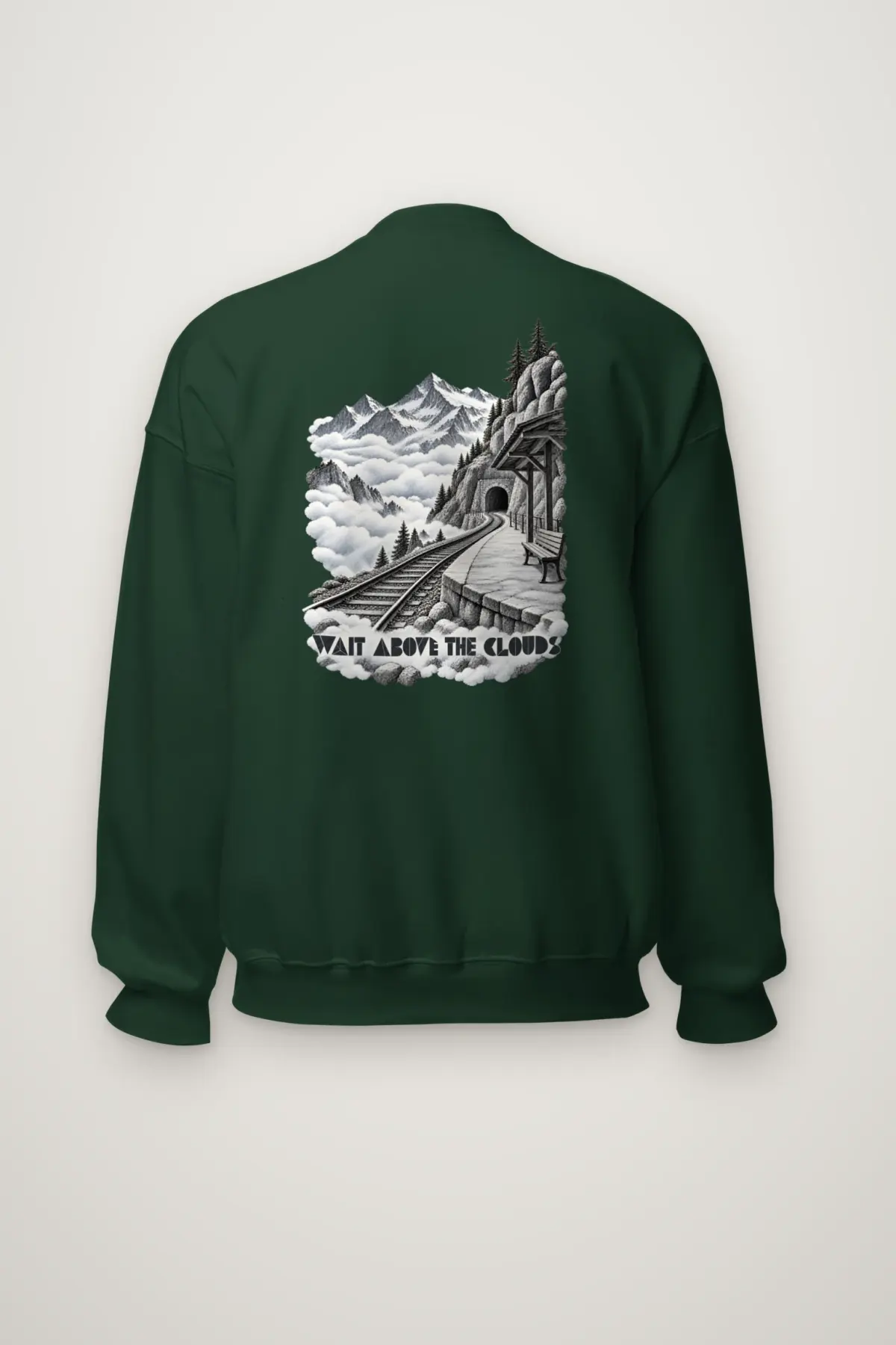 "Wait Above the Clouds" Heavy Blend Unisex Crewneck Sweatshirt