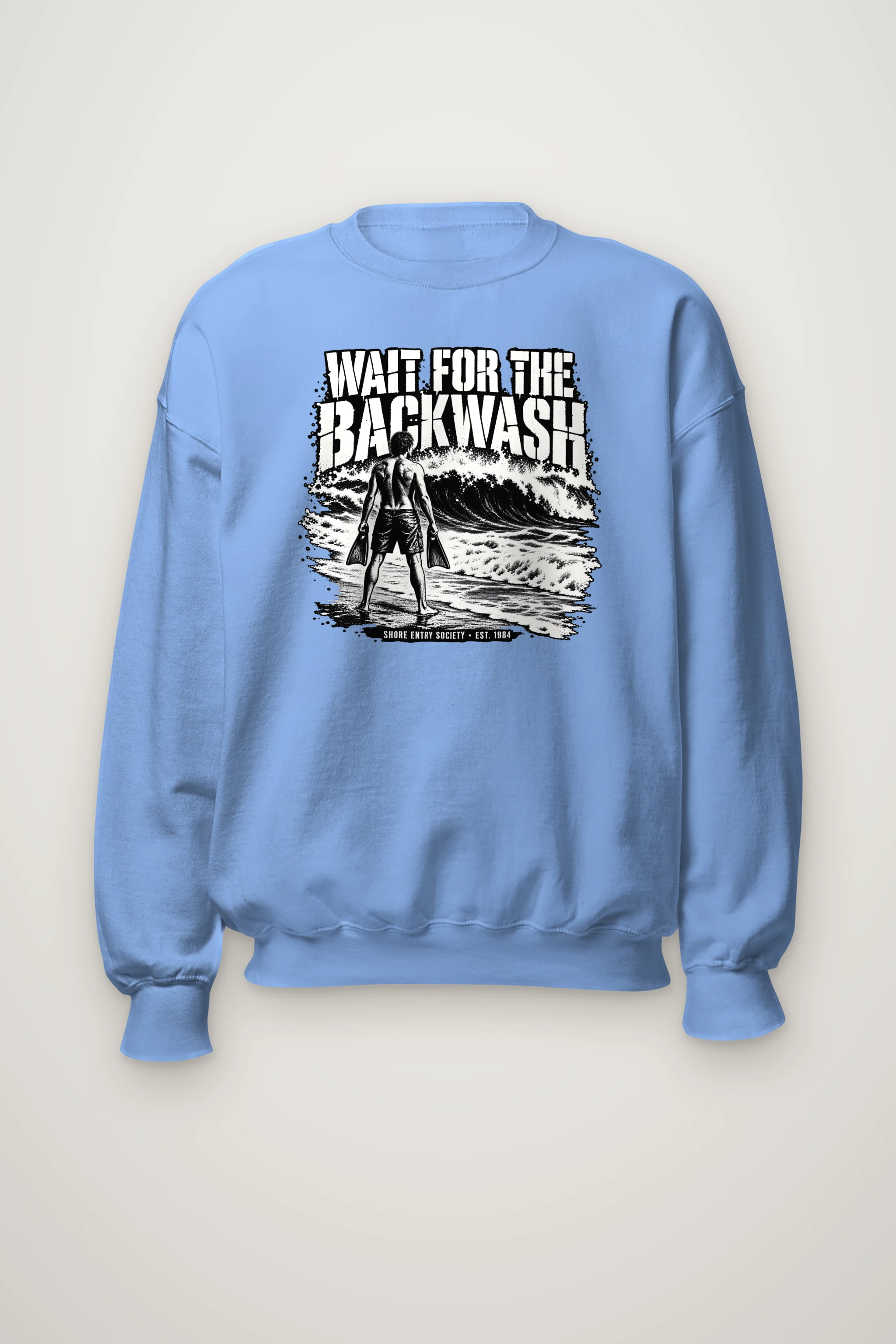 "Wait for the Backwash" Heavy Blend Unisex Crewneck Sweatshirt