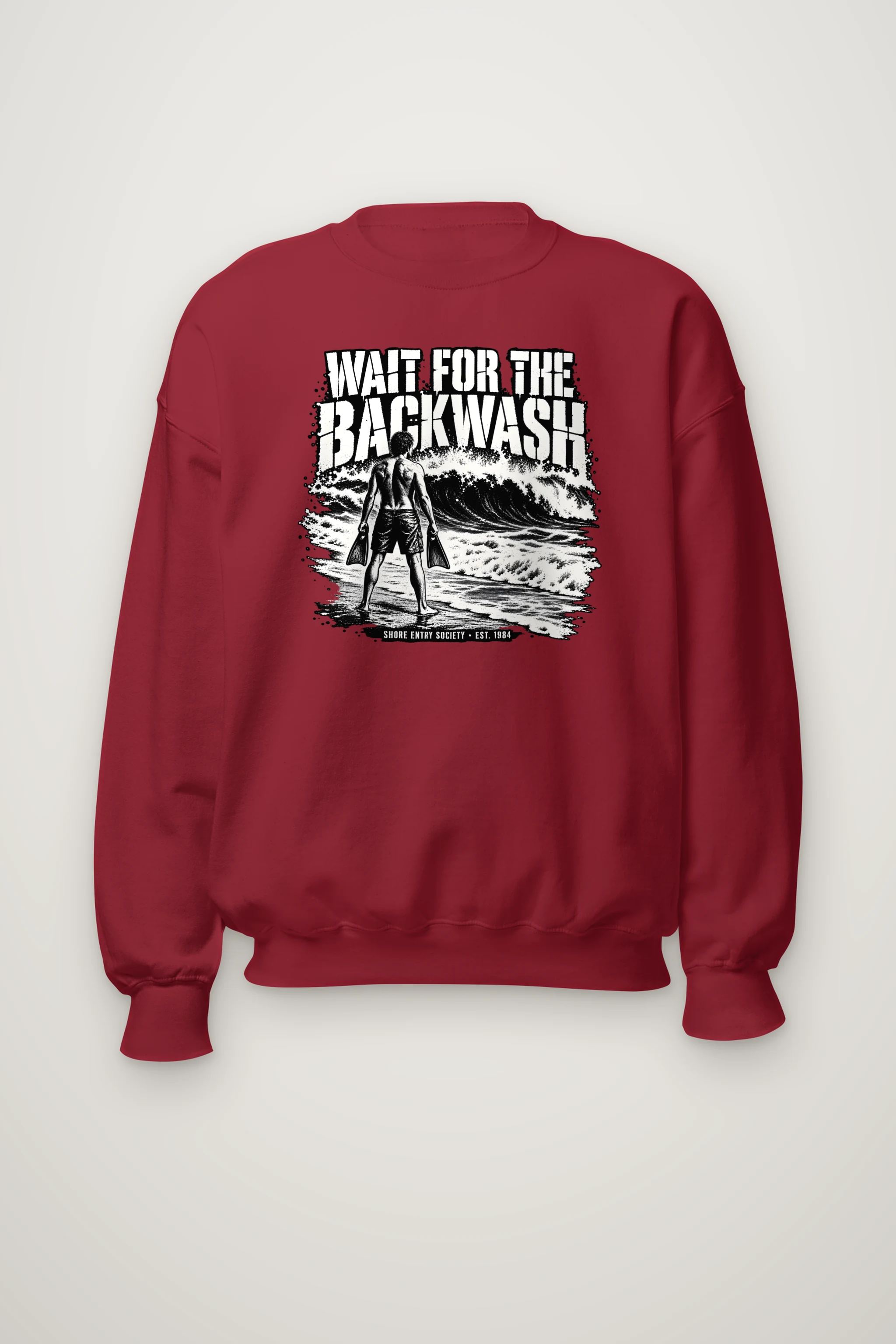 "Wait for the Backwash" Heavy Blend Unisex Crewneck Sweatshirt