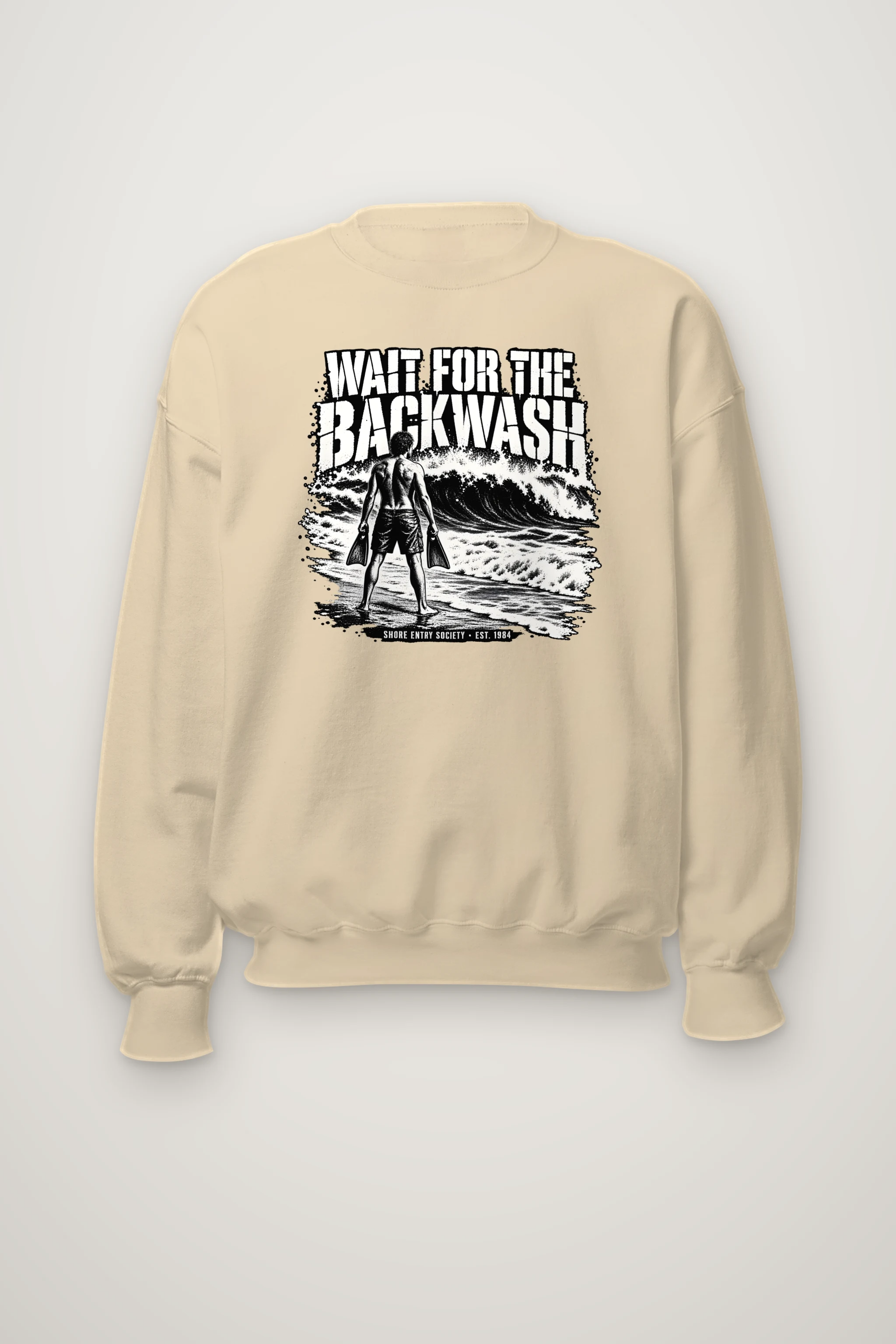 "Wait for the Backwash" Heavy Blend Unisex Crewneck Sweatshirt