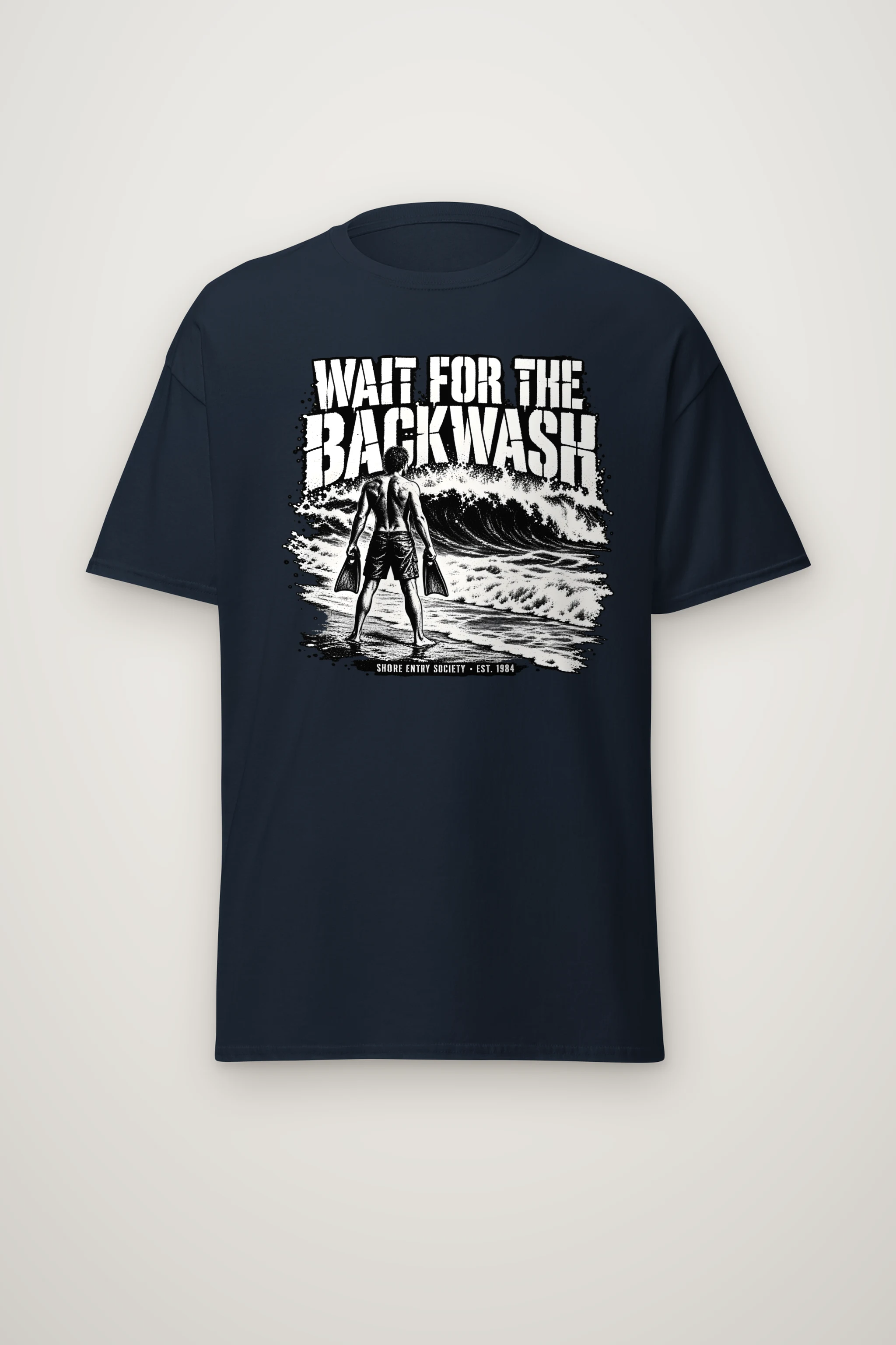 "Wait for the Backwash" Heavyweight Unisex Crewneck T-shirt