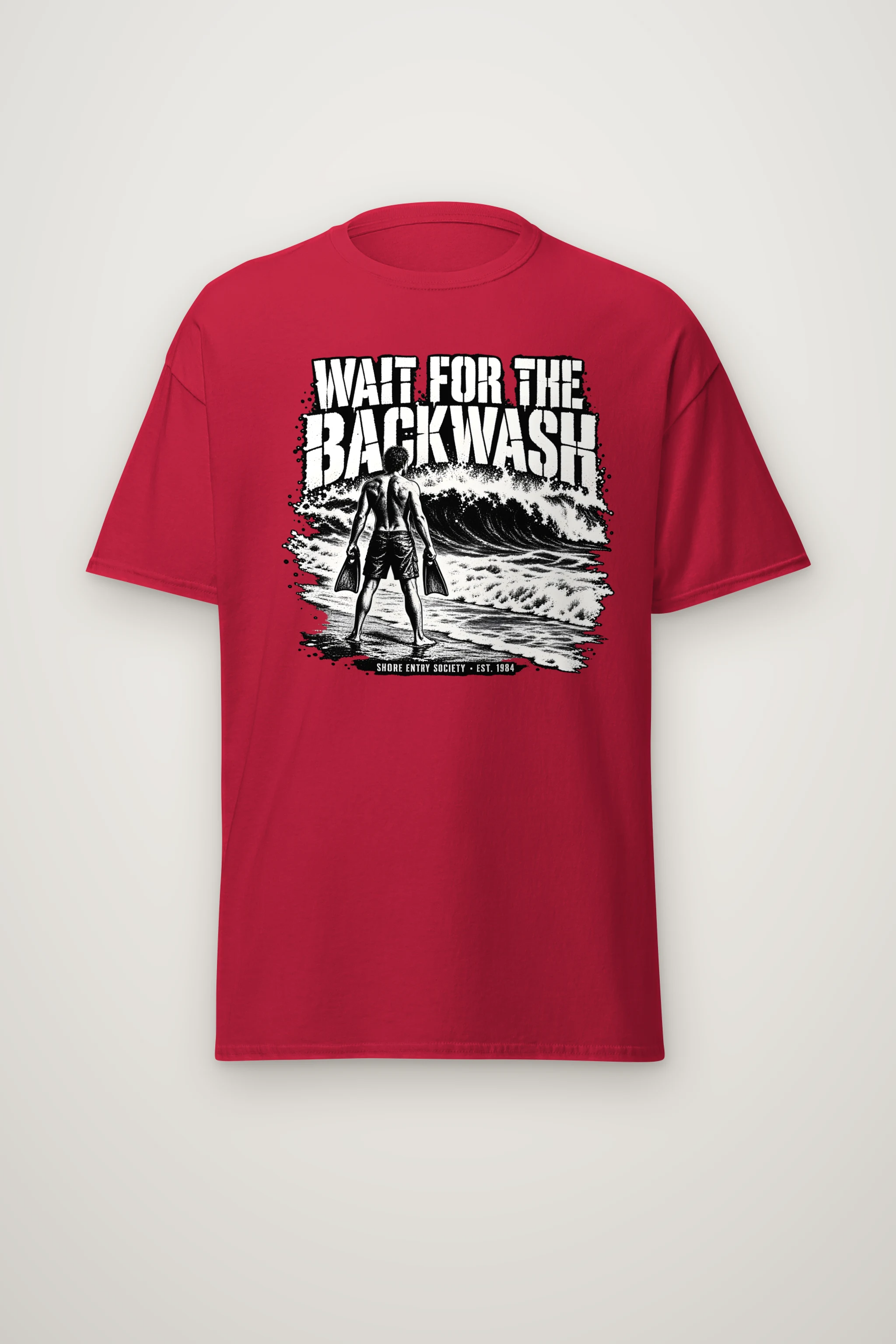 "Wait for the Backwash" Heavyweight Unisex Crewneck T-shirt