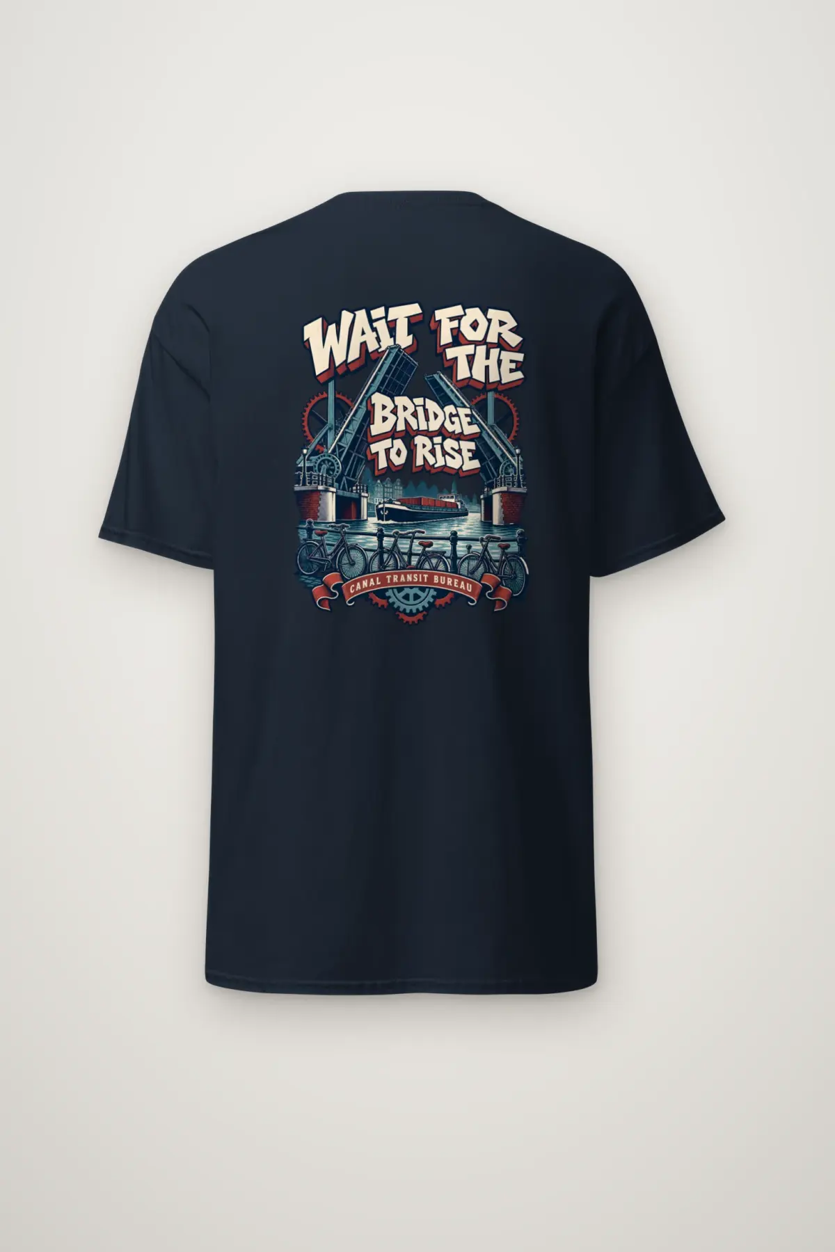 "WAIT FOR THE BRIDGE TO RISE" Heavyweight Unisex Crewneck T-shirt
