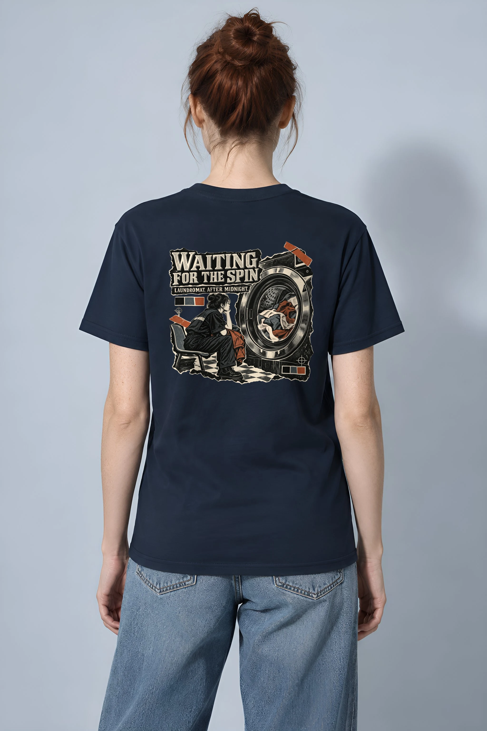 "Waiting for the Spin" Heavyweight Unisex Crewneck T-shirt