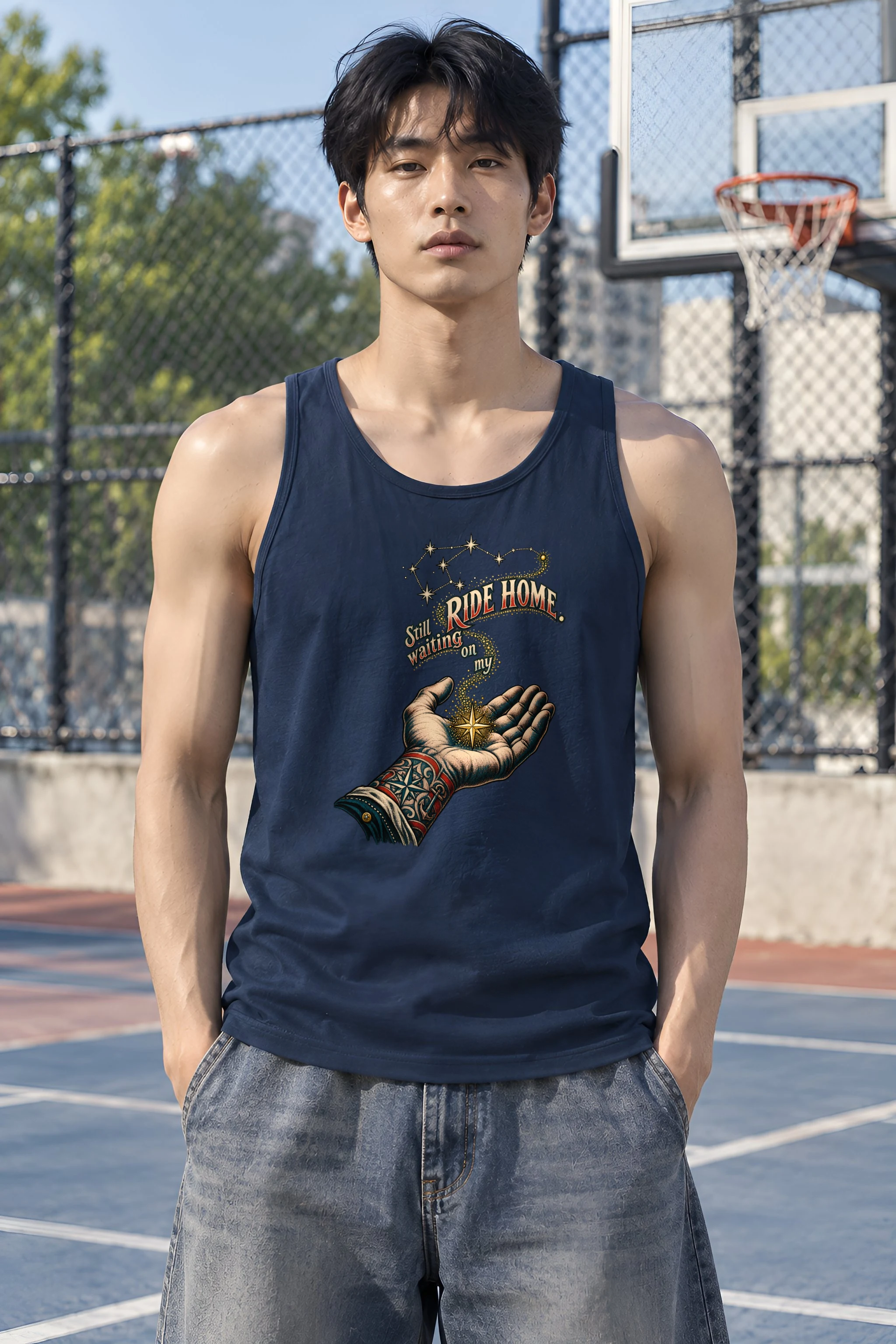 "Waiting On My Ride Home" Unisex Jersey Tank