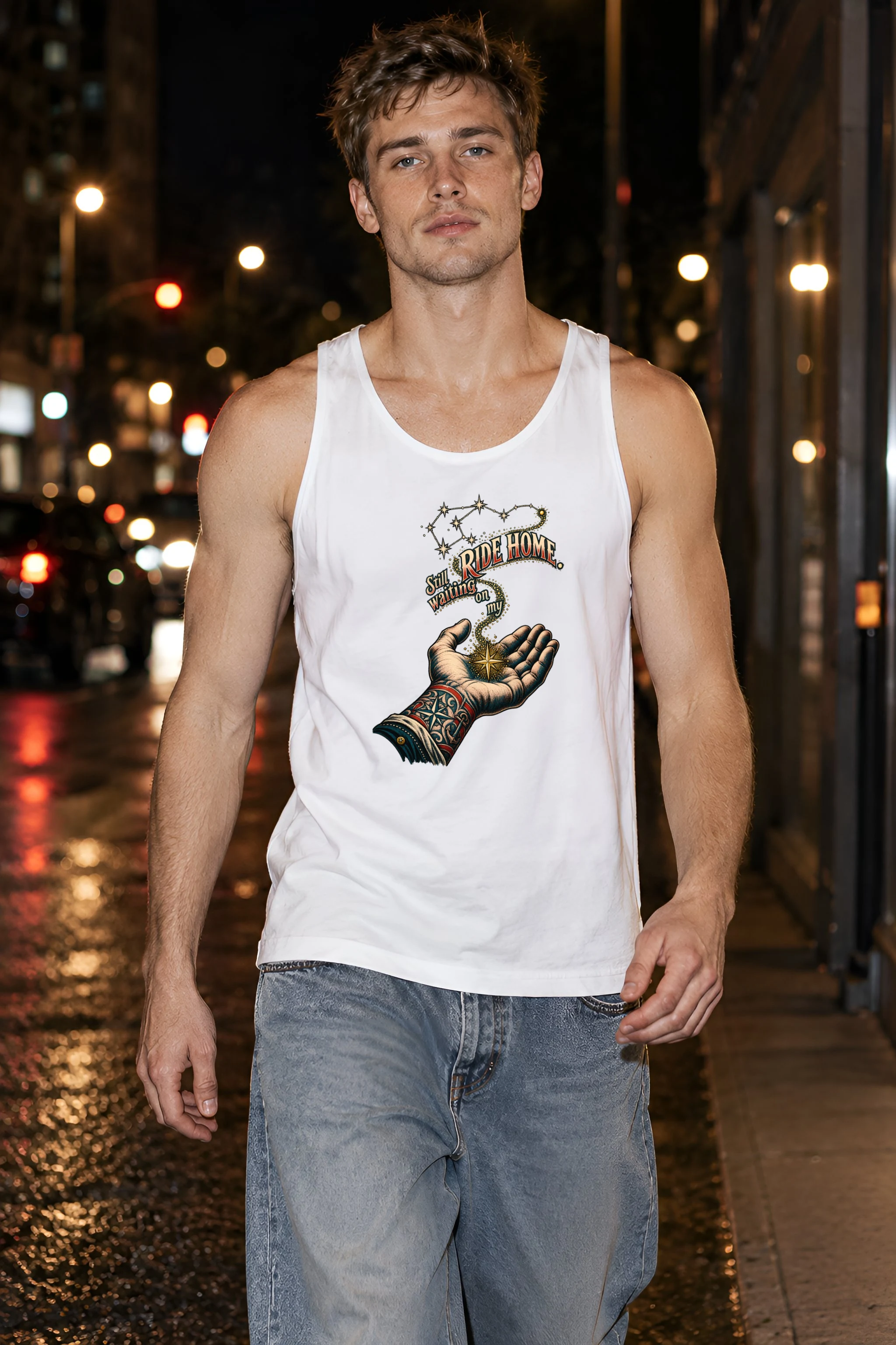 "Waiting On My Ride Home" Unisex Jersey Tank