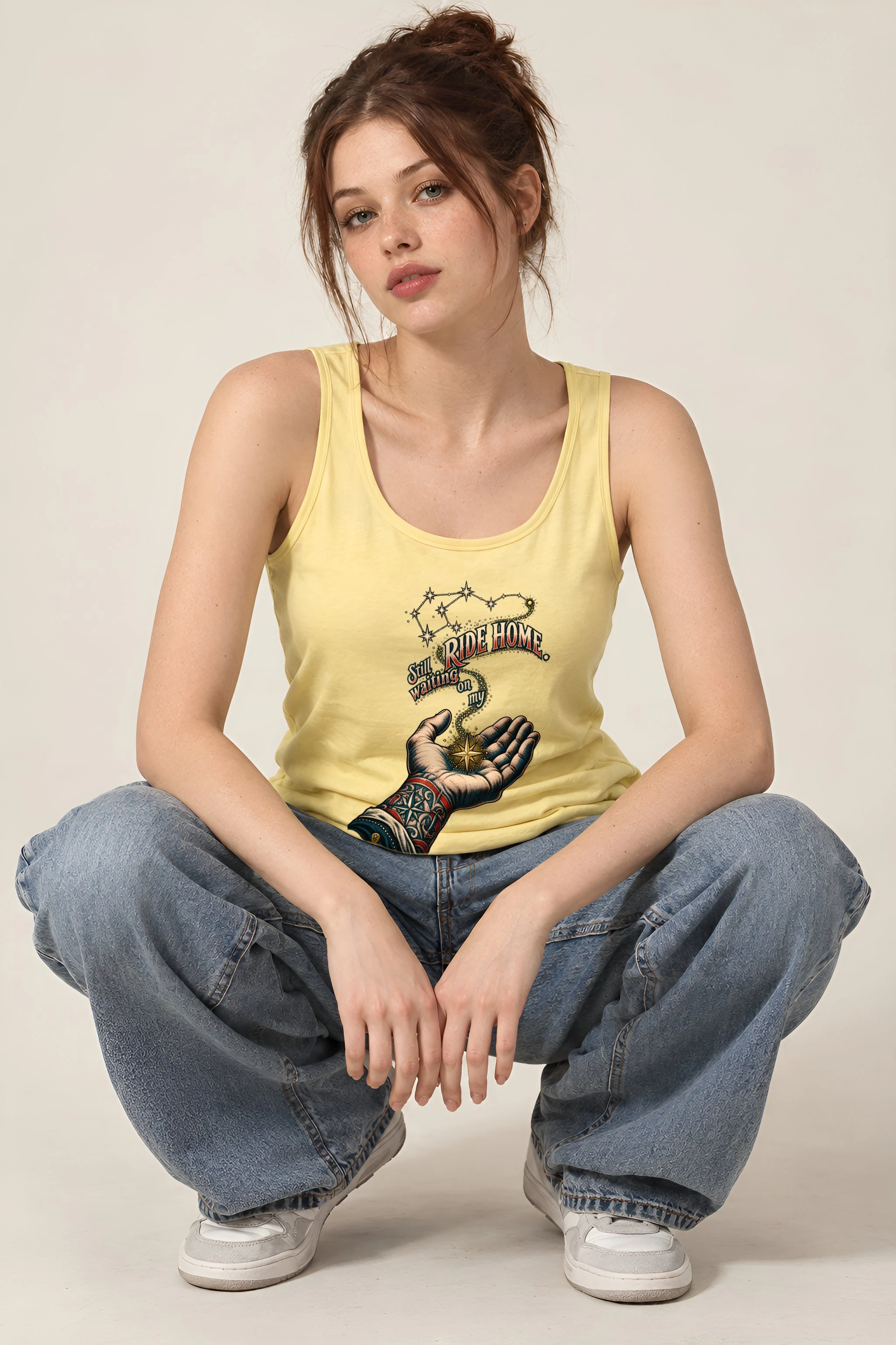 "Waiting On My Ride Home" Unisex Jersey Tank