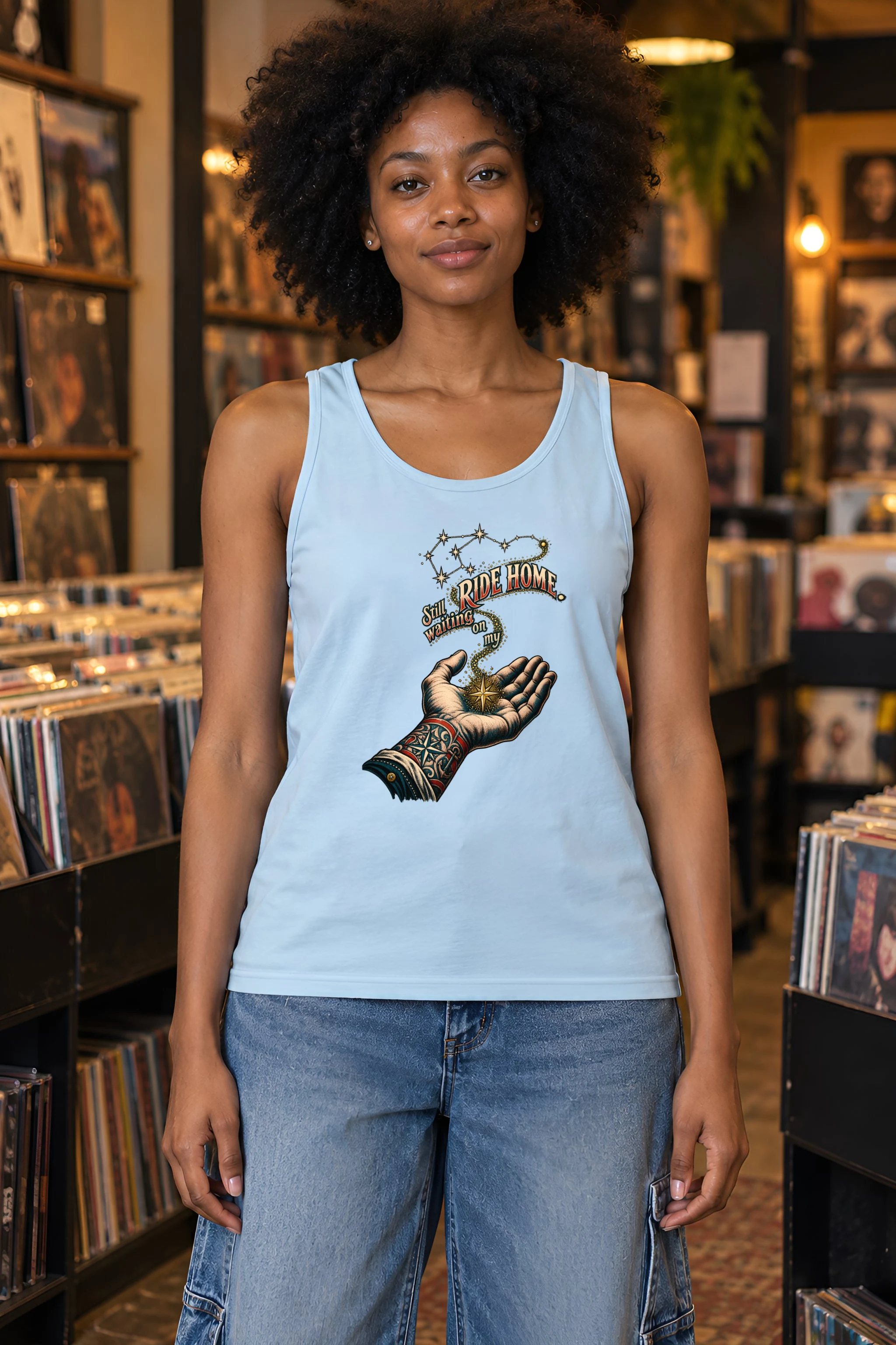"Waiting On My Ride Home" Unisex Jersey Tank