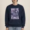 "WAKE ME FOR THE RINGS." Heavy Blend Unisex Crewneck Sweatshirt