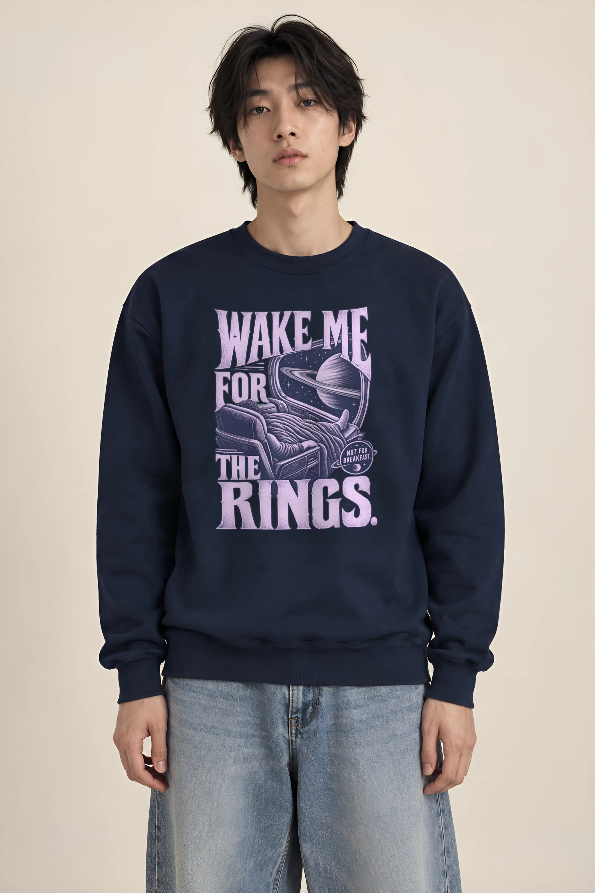 "WAKE ME FOR THE RINGS." Heavy Blend Unisex Crewneck Sweatshirt