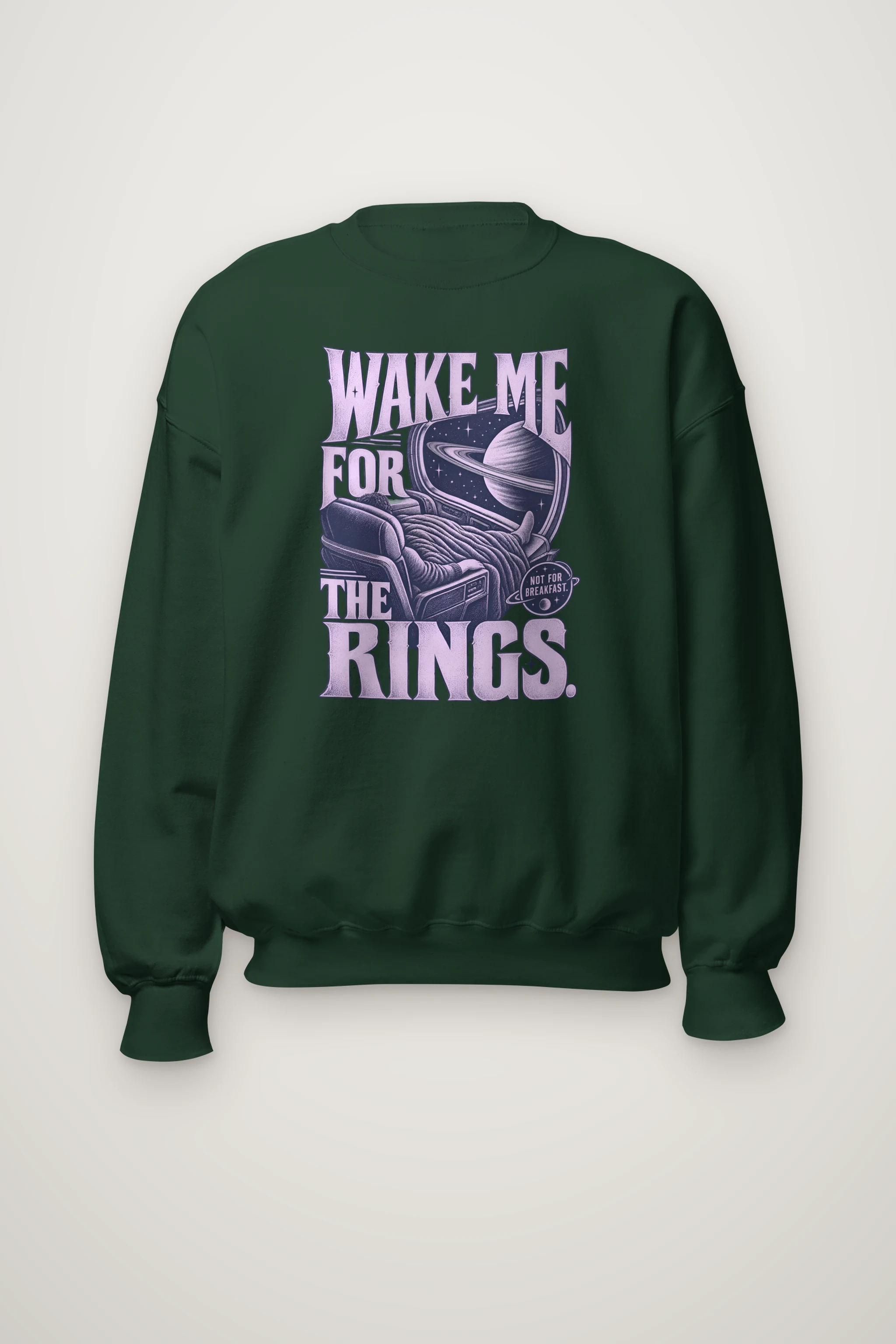 "WAKE ME FOR THE RINGS." Heavy Blend Unisex Crewneck Sweatshirt