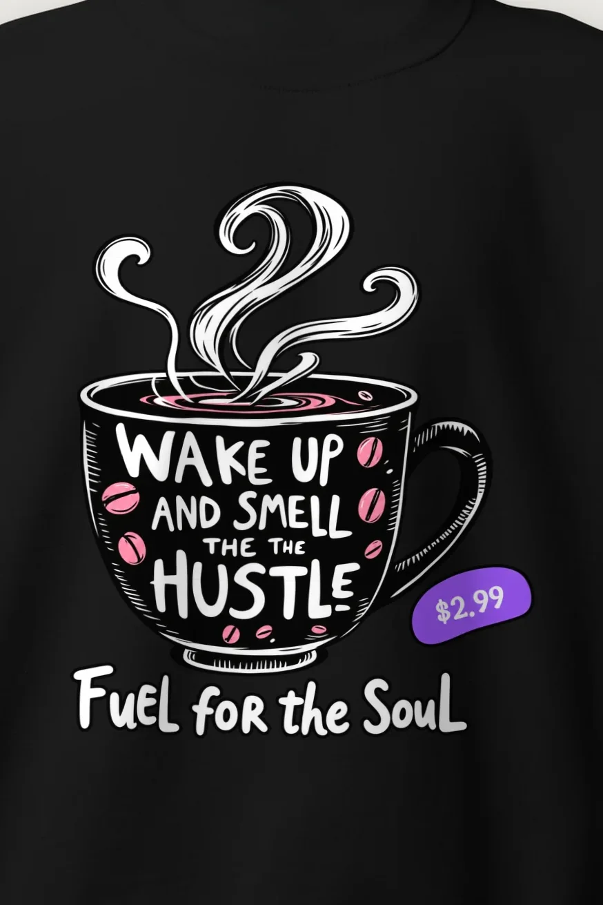 "Wake Up And Hustle" Heavy Blend Unisex Crewneck Sweatshirt