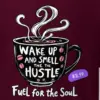 "Wake Up Hustle" Heavyweight Unisex Crewneck T-shirt