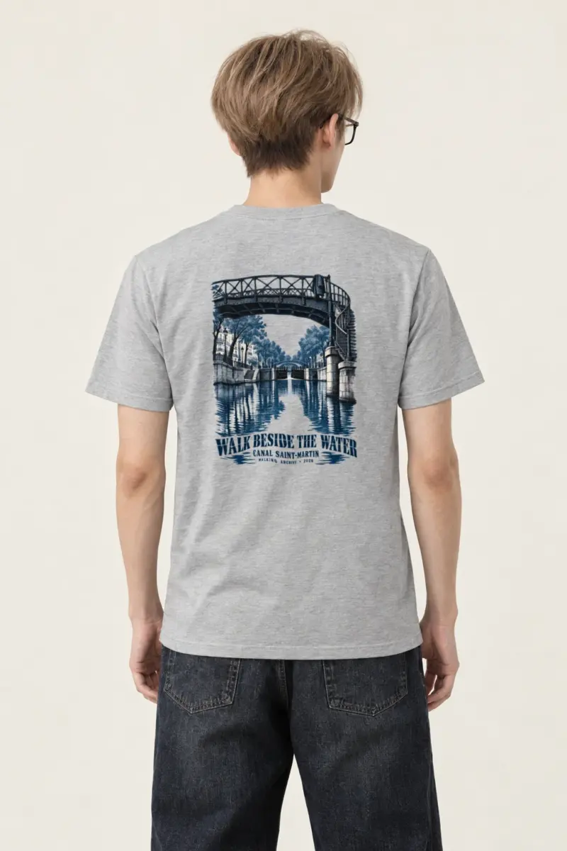 "Walk Beside the Water" Heavyweight Unisex Crewneck T-shirt