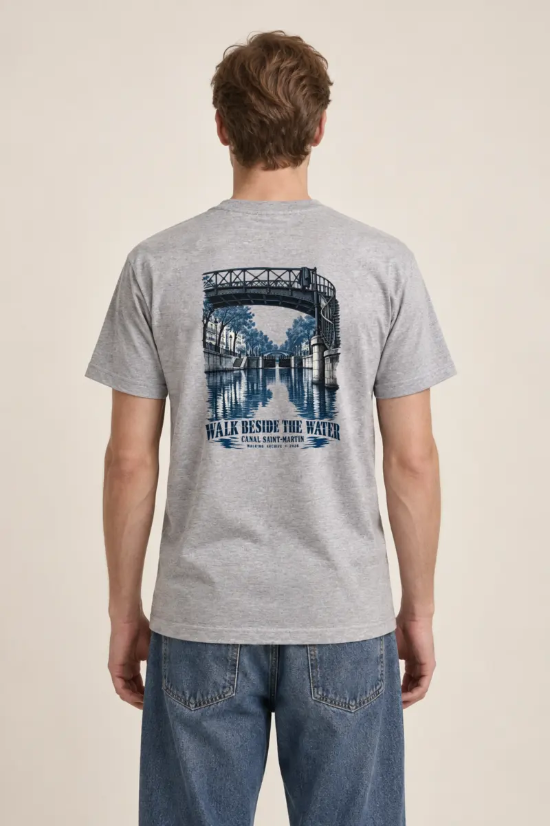 "Walk Beside the Water" Heavyweight Unisex Crewneck T-shirt