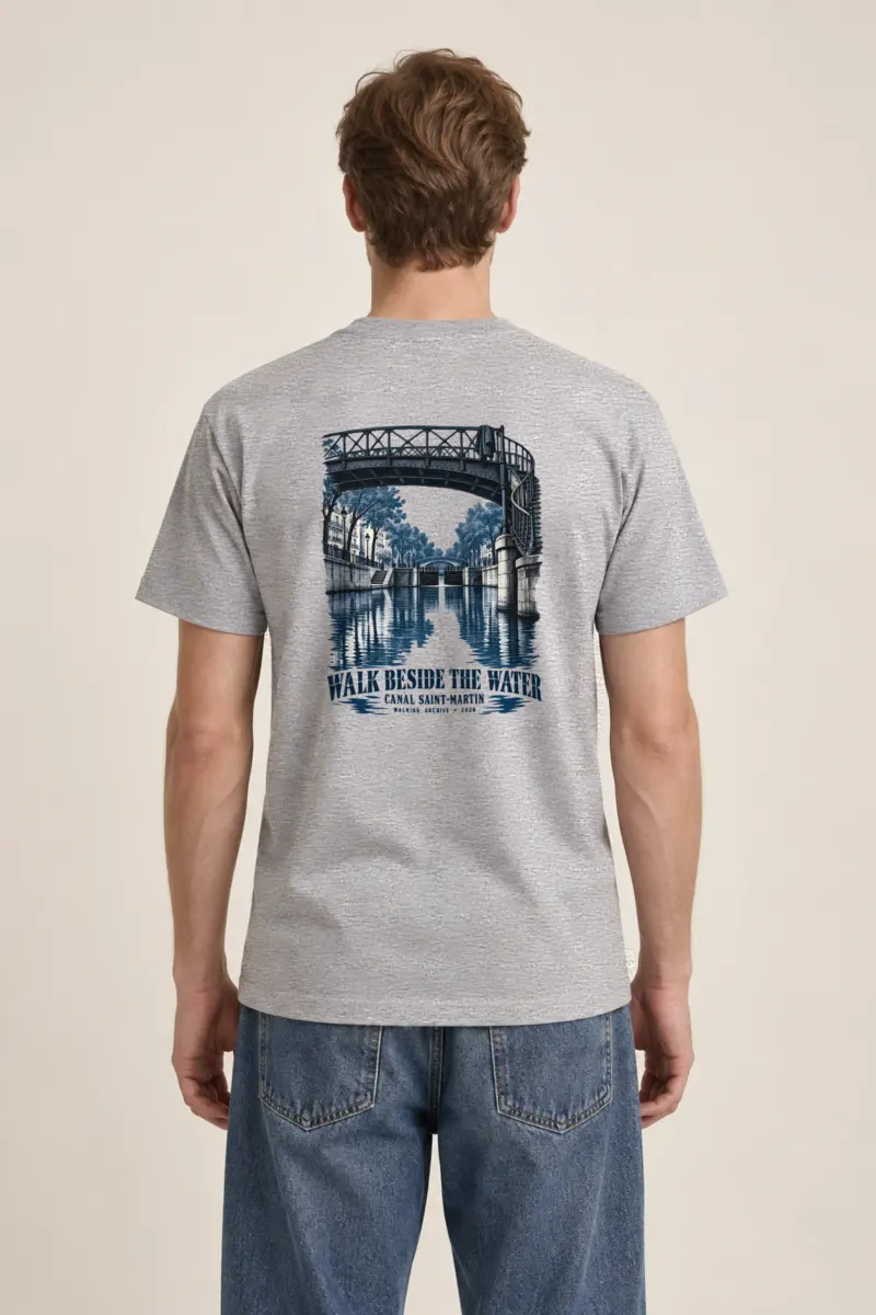 "Walk Beside the Water" Heavyweight Unisex Crewneck T-shirt