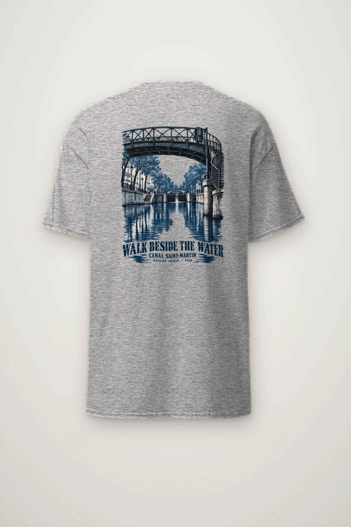 "Walk Beside the Water" Heavyweight Unisex Crewneck T-shirt