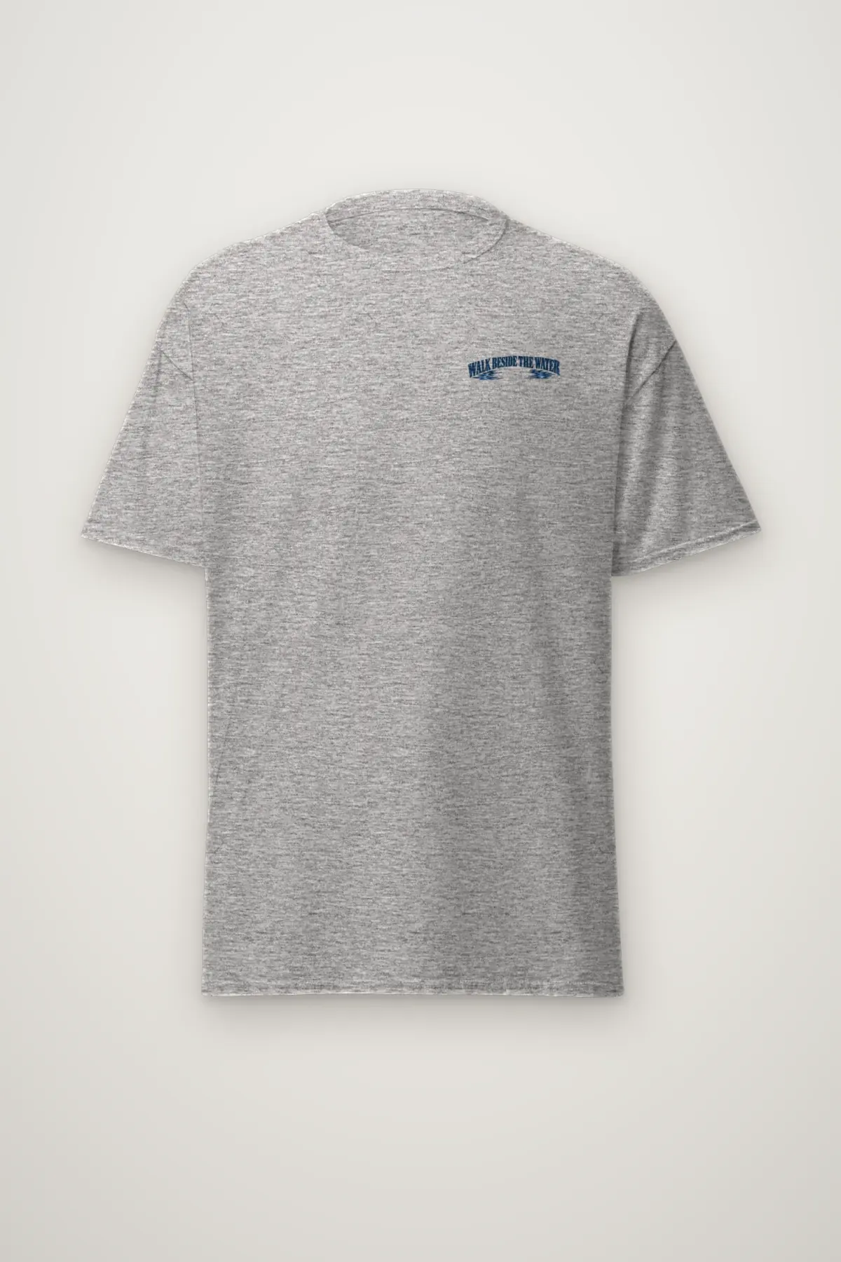 "Walk Beside the Water" Heavyweight Unisex Crewneck T-shirt