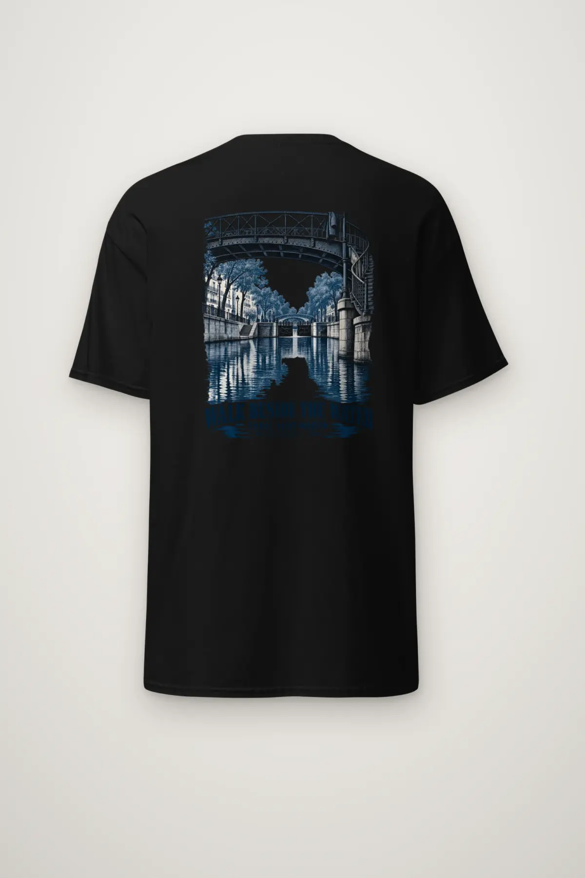 "Walk Beside the Water" Heavyweight Unisex Crewneck T-shirt