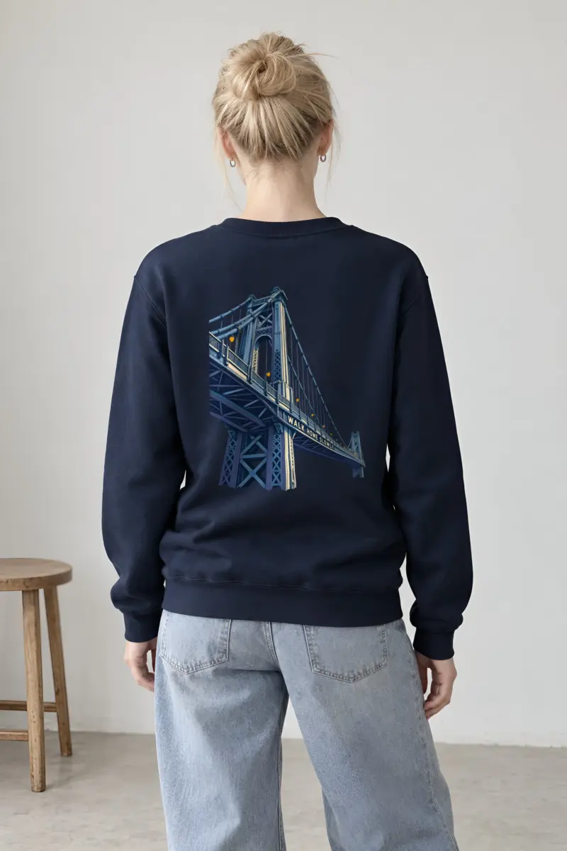 "Walk Home Slowly" Heavy Blend Unisex Crewneck Sweatshirt