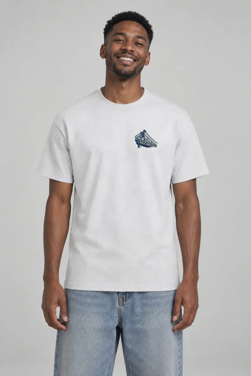 "Walk Home Slowly" Heavyweight Unisex Crewneck T-shirt
