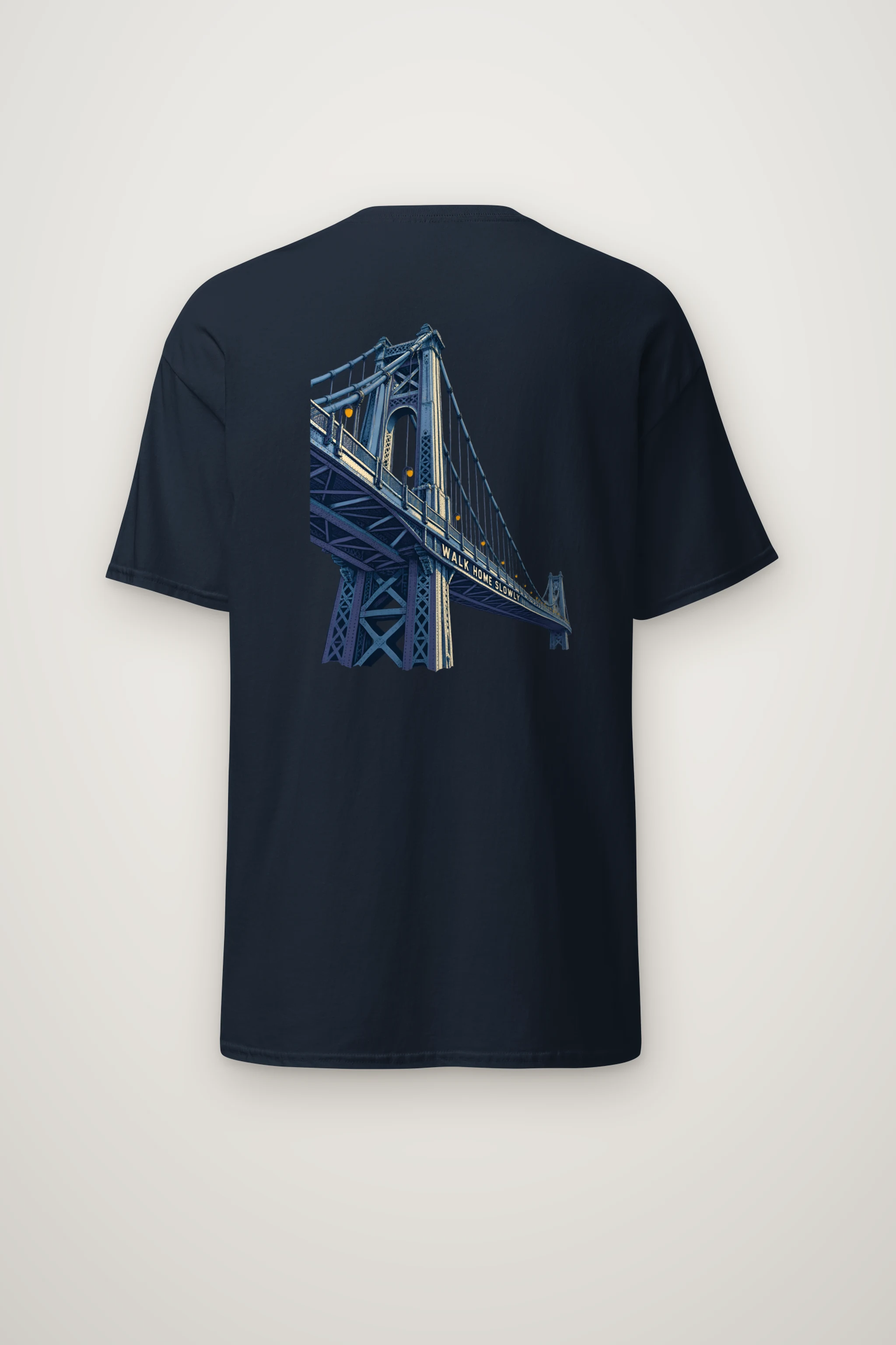 "Walk Home Slowly" Heavyweight Unisex Crewneck T-shirt