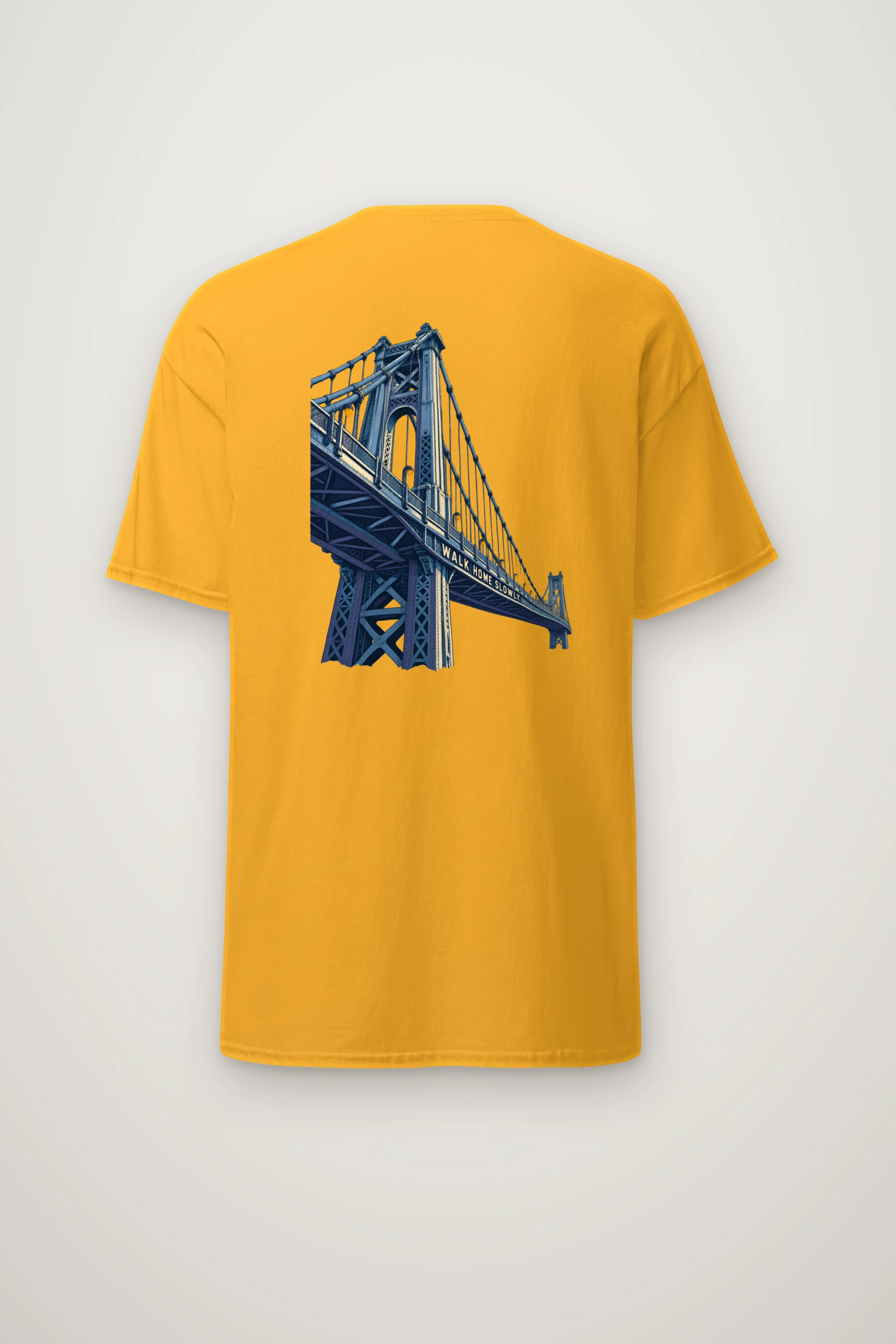 "Walk Home Slowly" Heavyweight Unisex Crewneck T-shirt