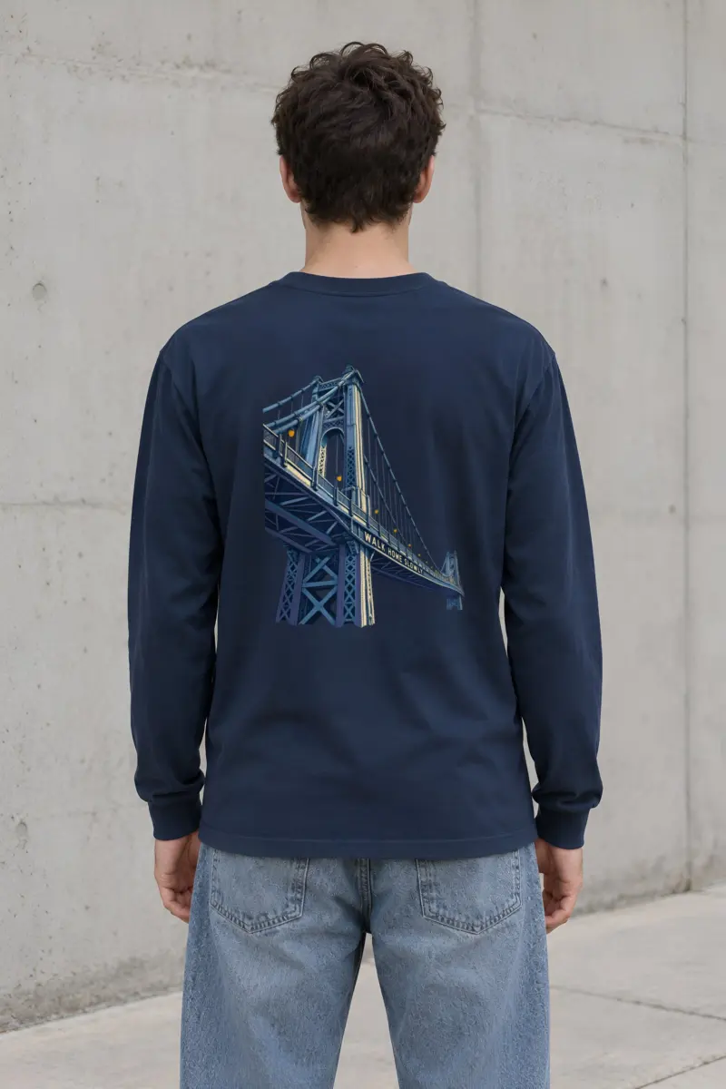 “Walk Home Slowly” Unisex Longsleeve T-shirt
