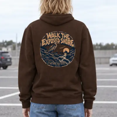 "WALK THE EXPOSED SHORE" Heavy Blend Unisex Pullover Hoodie