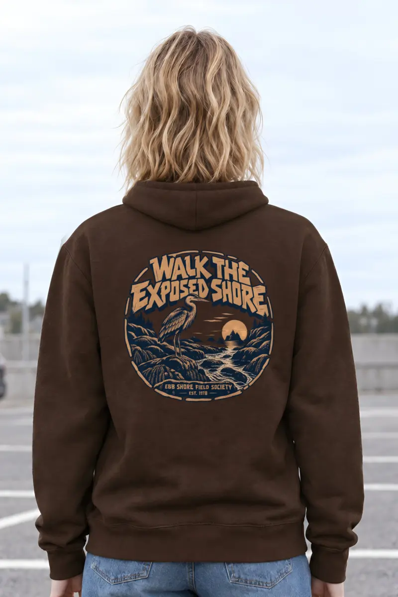 "WALK THE EXPOSED SHORE" 1 Pullover Hoodie