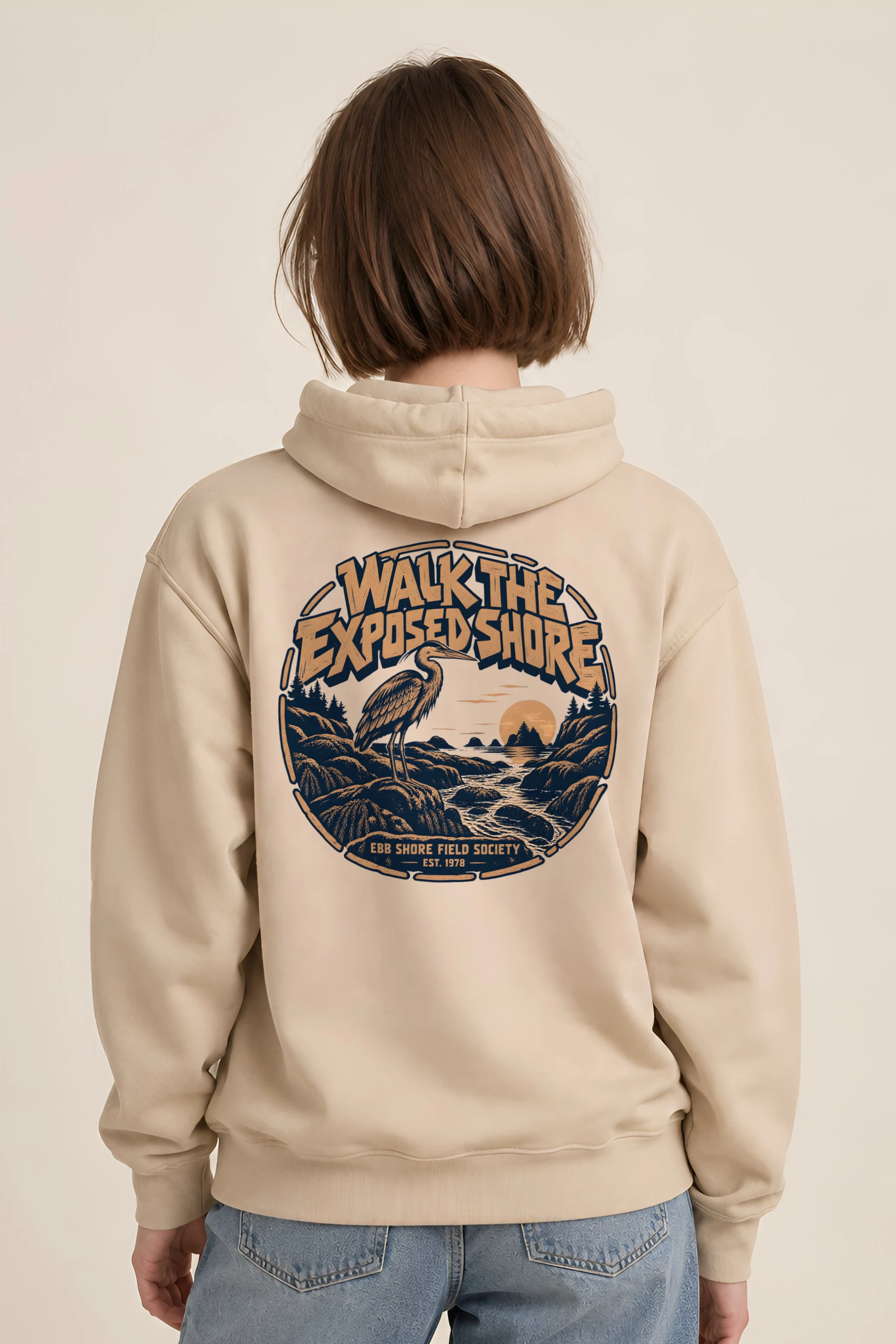 "WALK THE EXPOSED SHORE" Heavy Blend Unisex Pullover Hoodie