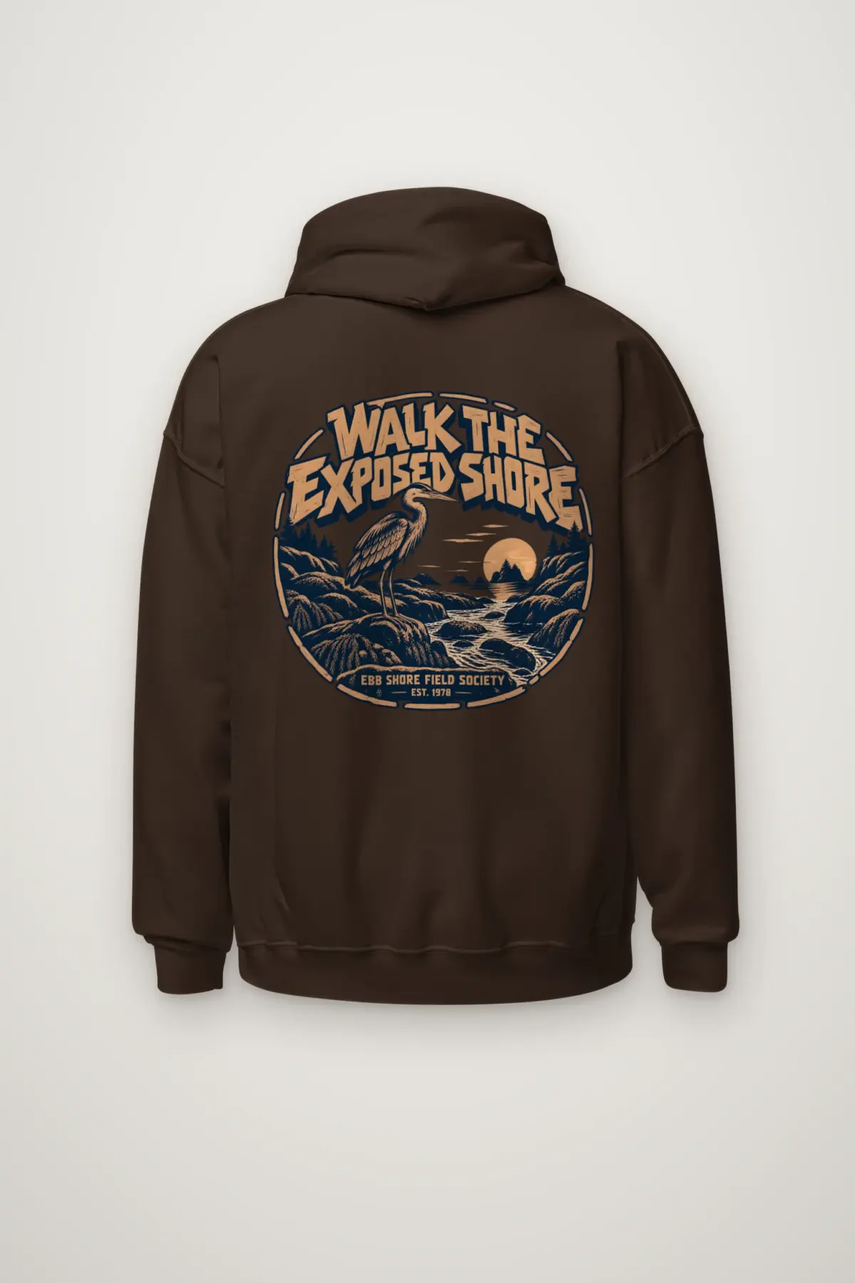 "WALK THE EXPOSED SHORE" Heavy Blend Unisex Pullover Hoodie