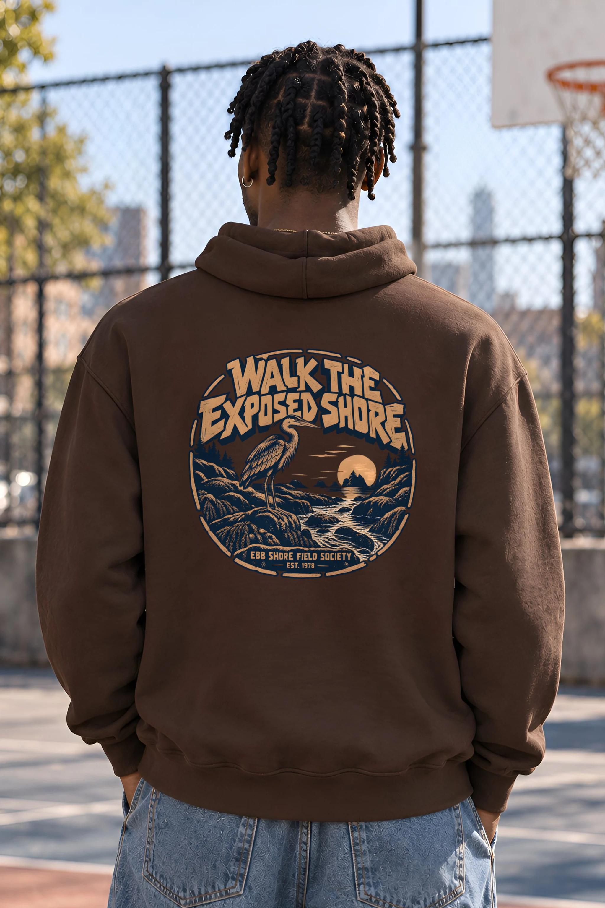 "WALK THE EXPOSED SHORE" Heavy Blend Unisex Pullover Hoodie