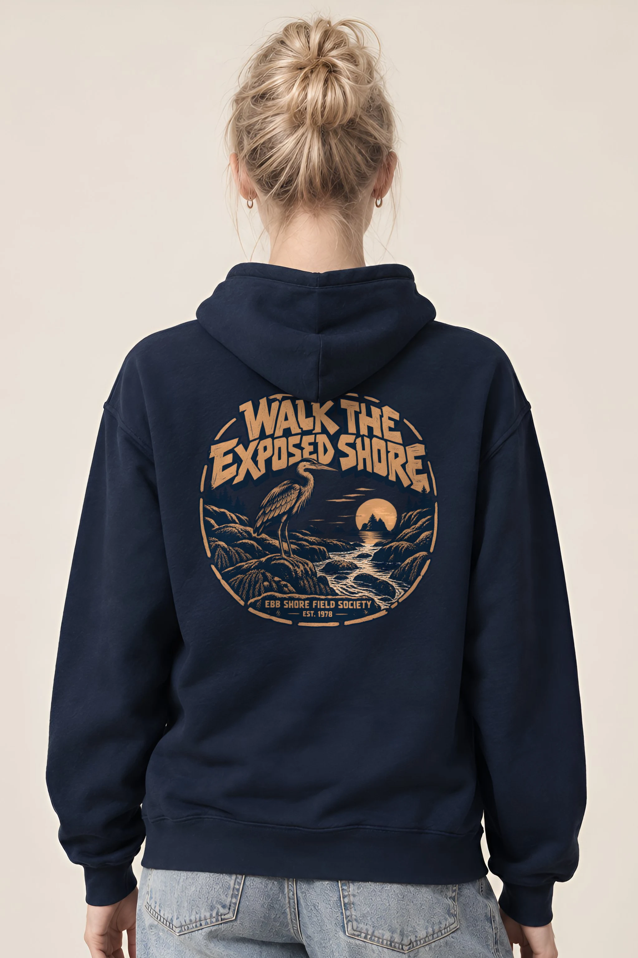 "WALK THE EXPOSED SHORE" Heavy Blend Unisex Pullover Hoodie
